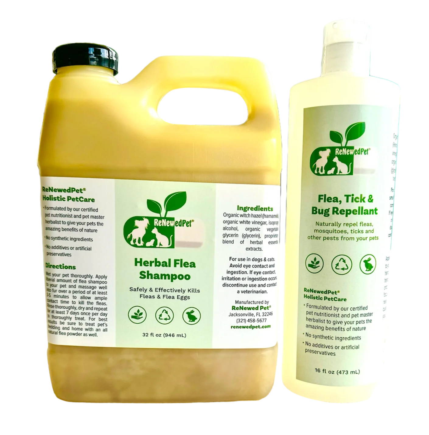FLEA-X KIT: Flea Shampoo, Flea Tick Bug Repellent - Image 3
