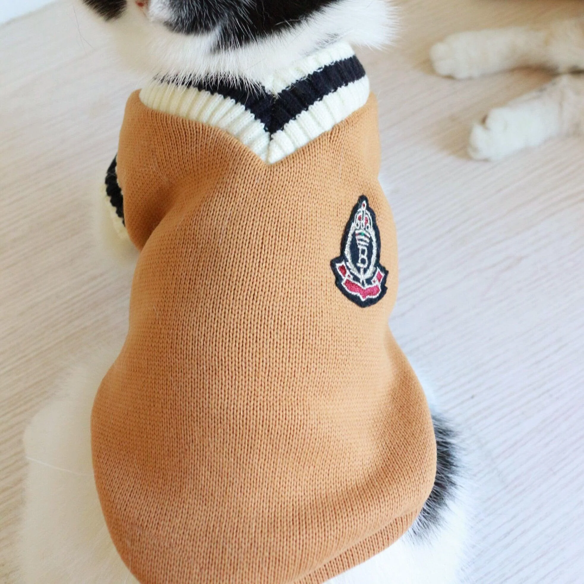 Fleece Knit Sleeveless Sweater for Cat - Image 3