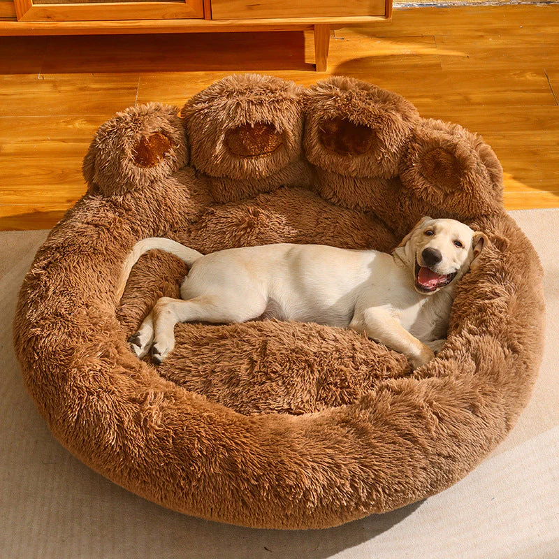 Fleece-lined Large Warm Dog Bed - Image 7