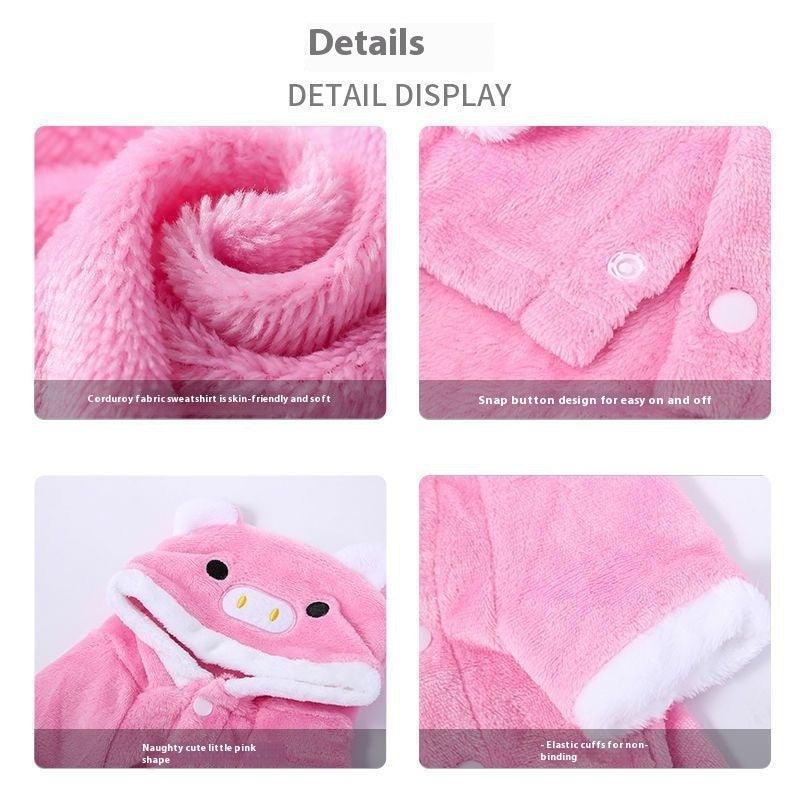 Fleece-lined Thermal Coral Pet Costume - Image 4