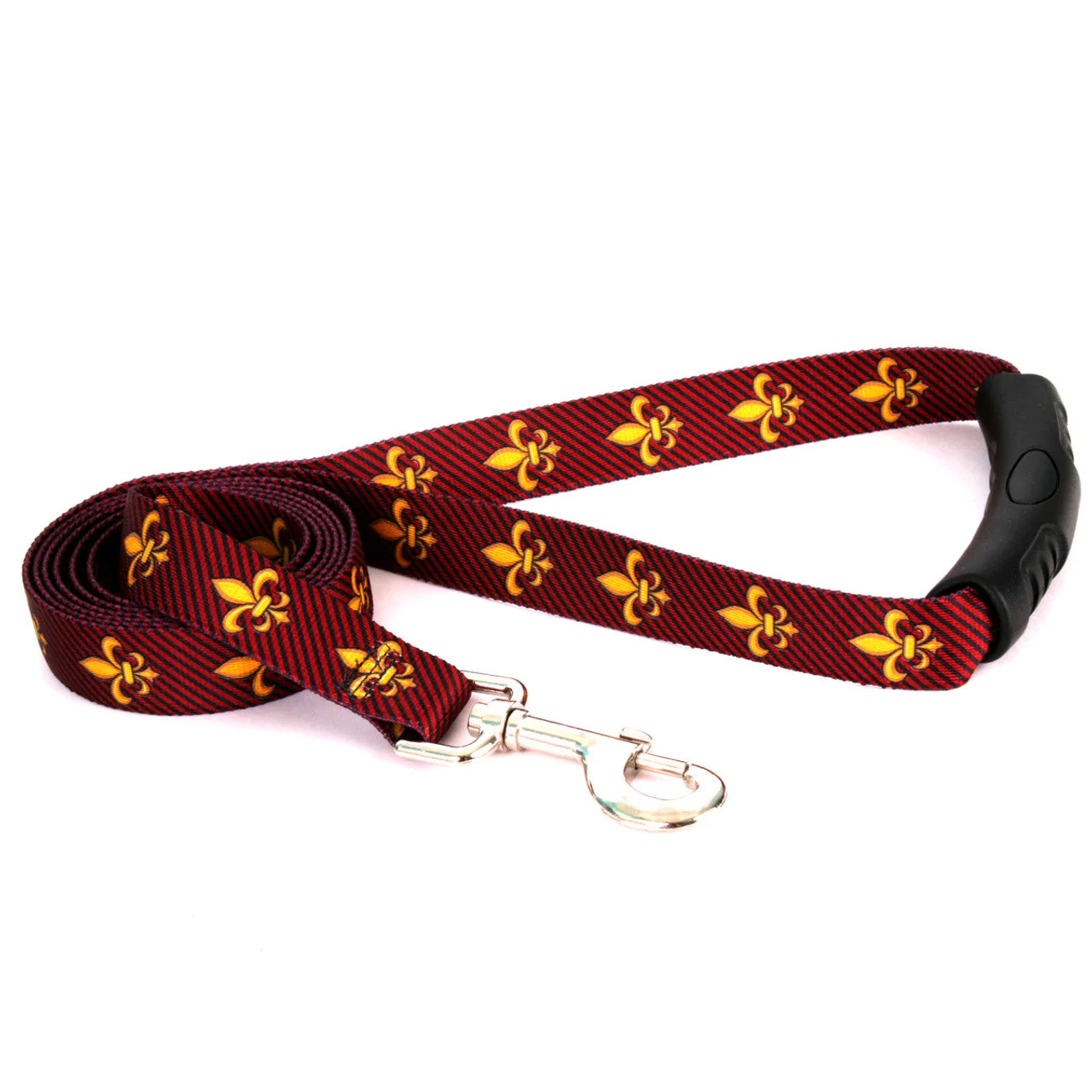 Fleur de Lis Red Dog Leash - Image 3