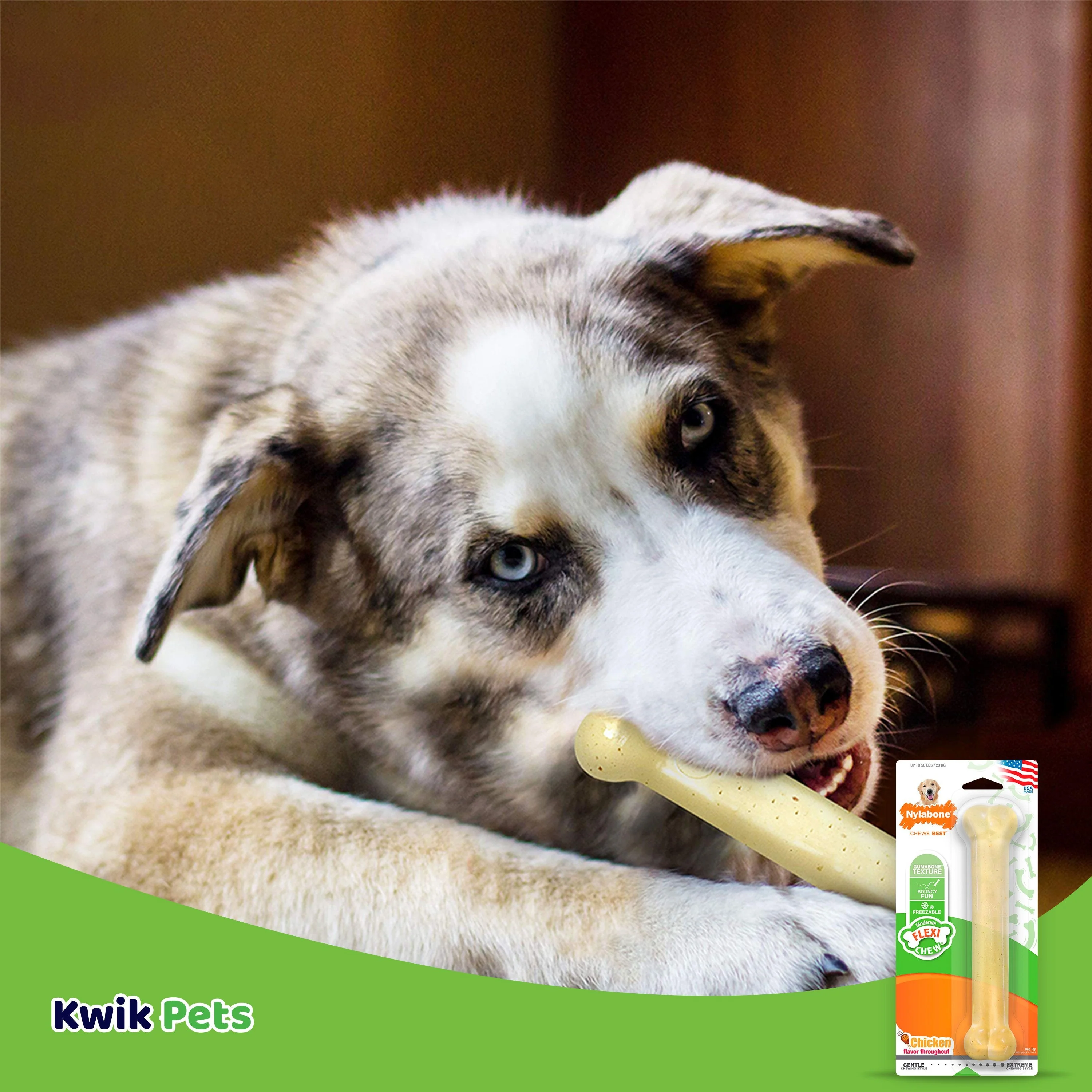 Flexichew Dental Bone Giant Size Chicken Flavored Toy for Large Dogs - Image 6