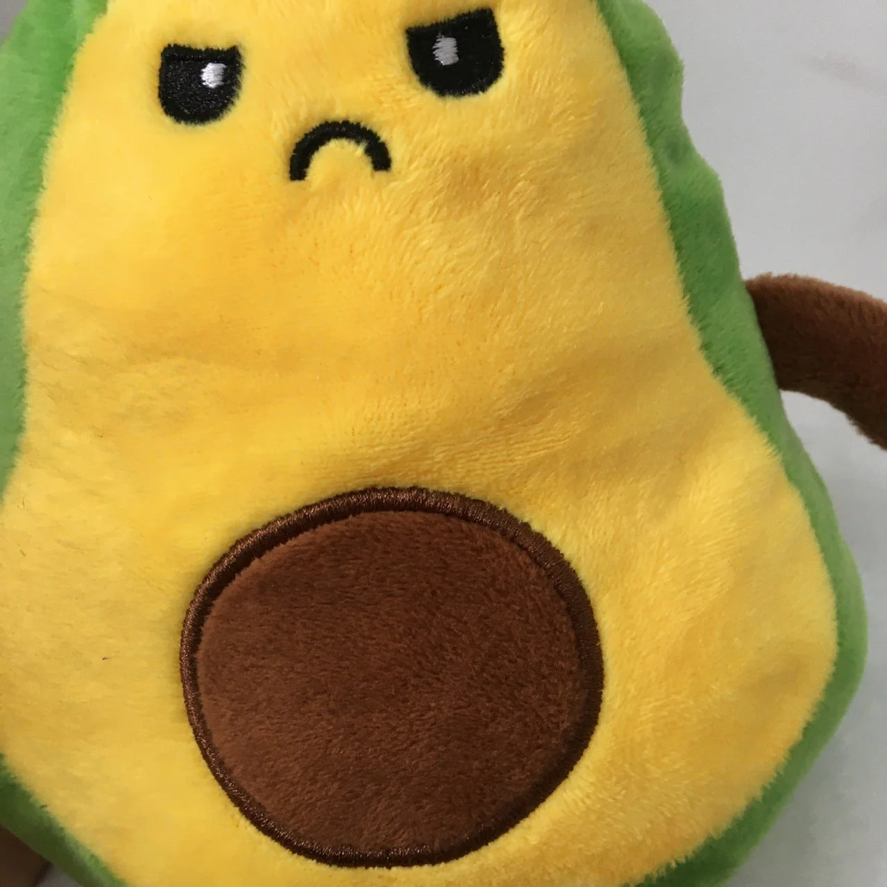 Flip Avocado Doll flip Double-sided Angry Happy Expression Avocado Plush Toy - Image 7