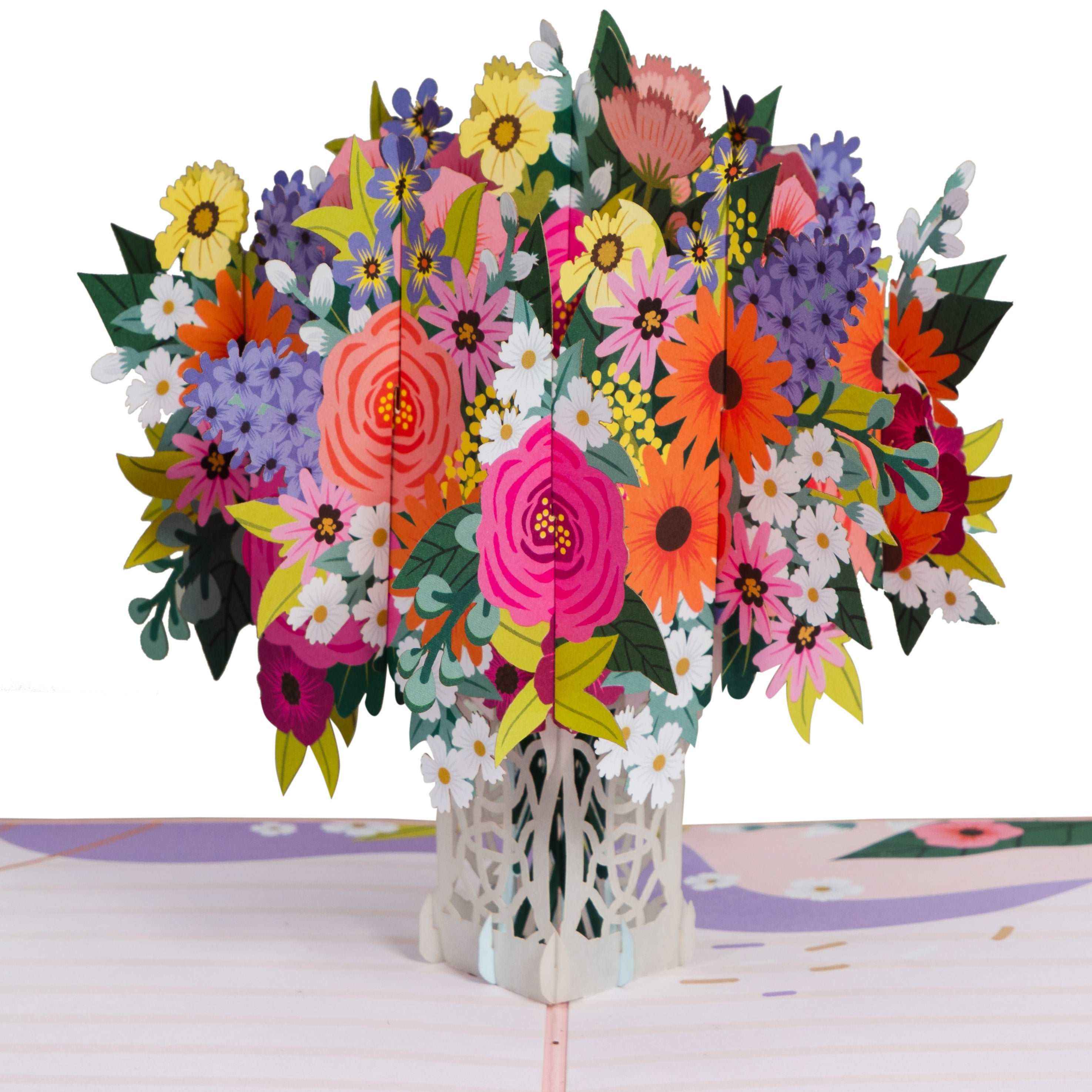 Floral Arrangement Pop Up Card - Image 5