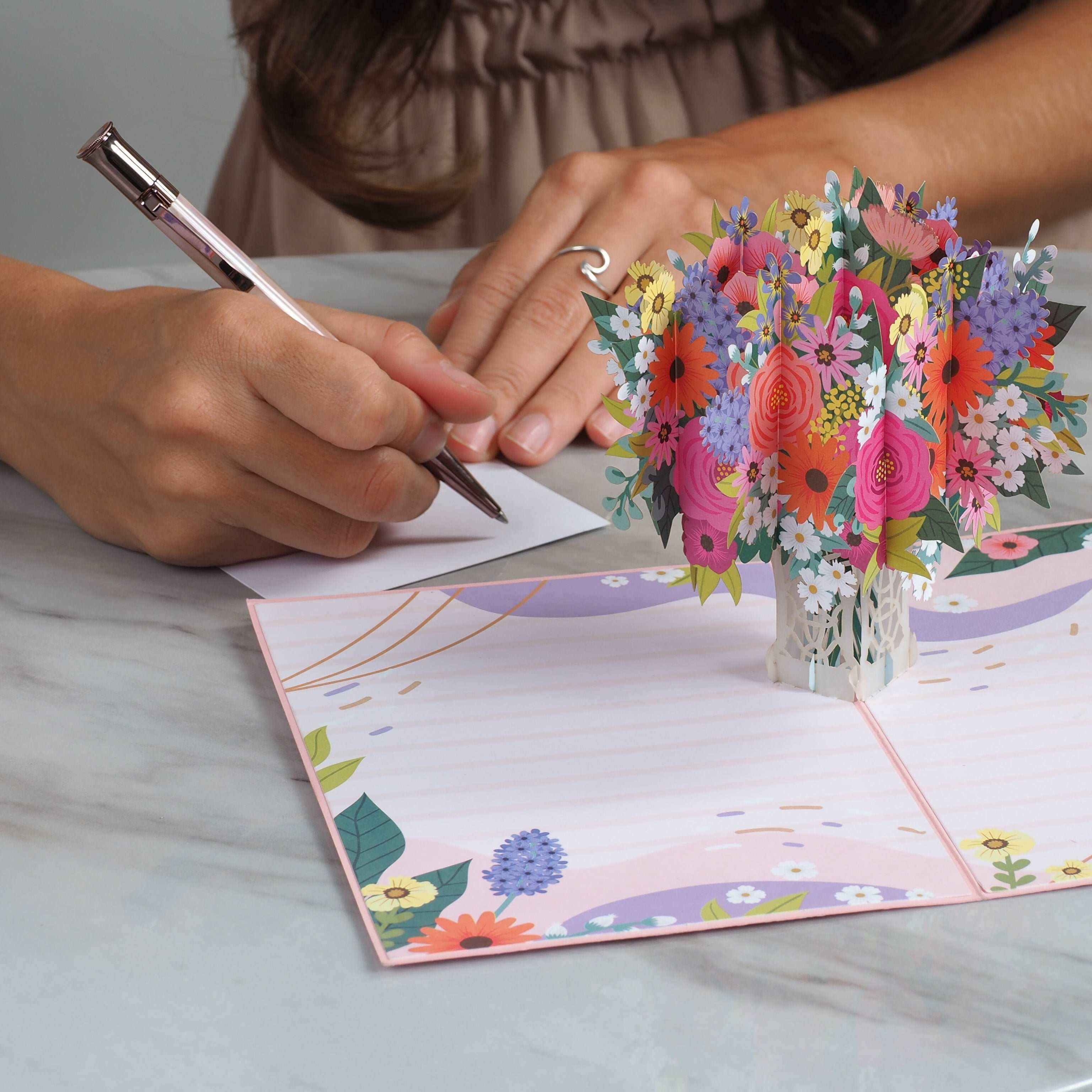 Floral Arrangement Pop Up Card - Image 8