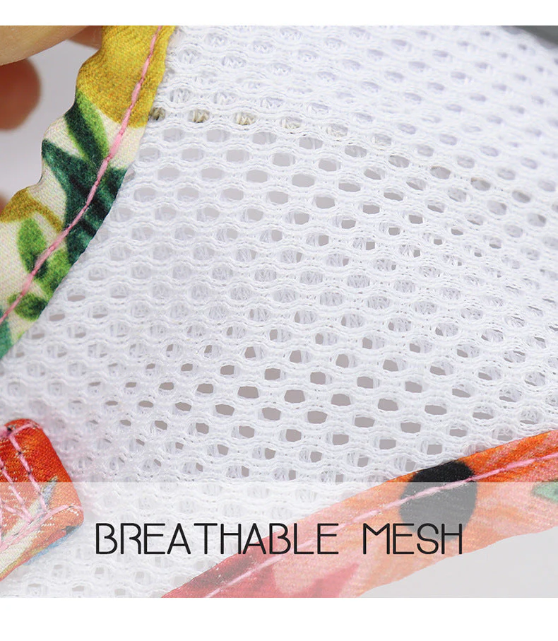 Floral Bow Mesh Dog Harness Dress with Leash - Image 8