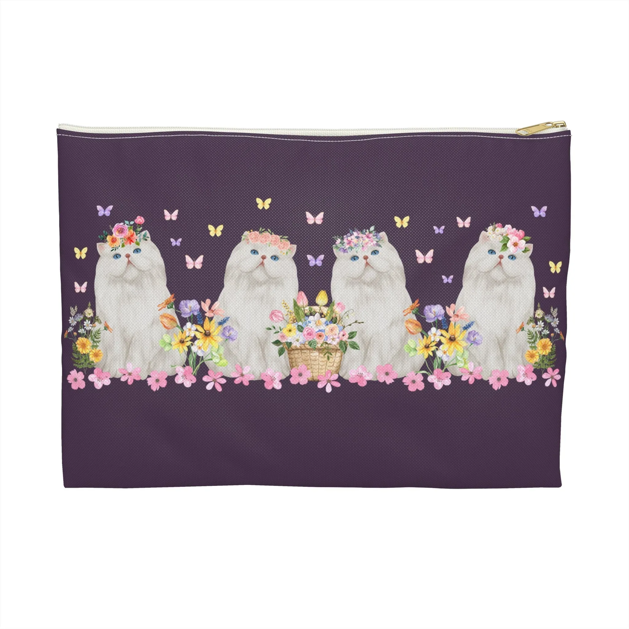 Floral Cat Accessory Pouch with Flowers - Image 2
