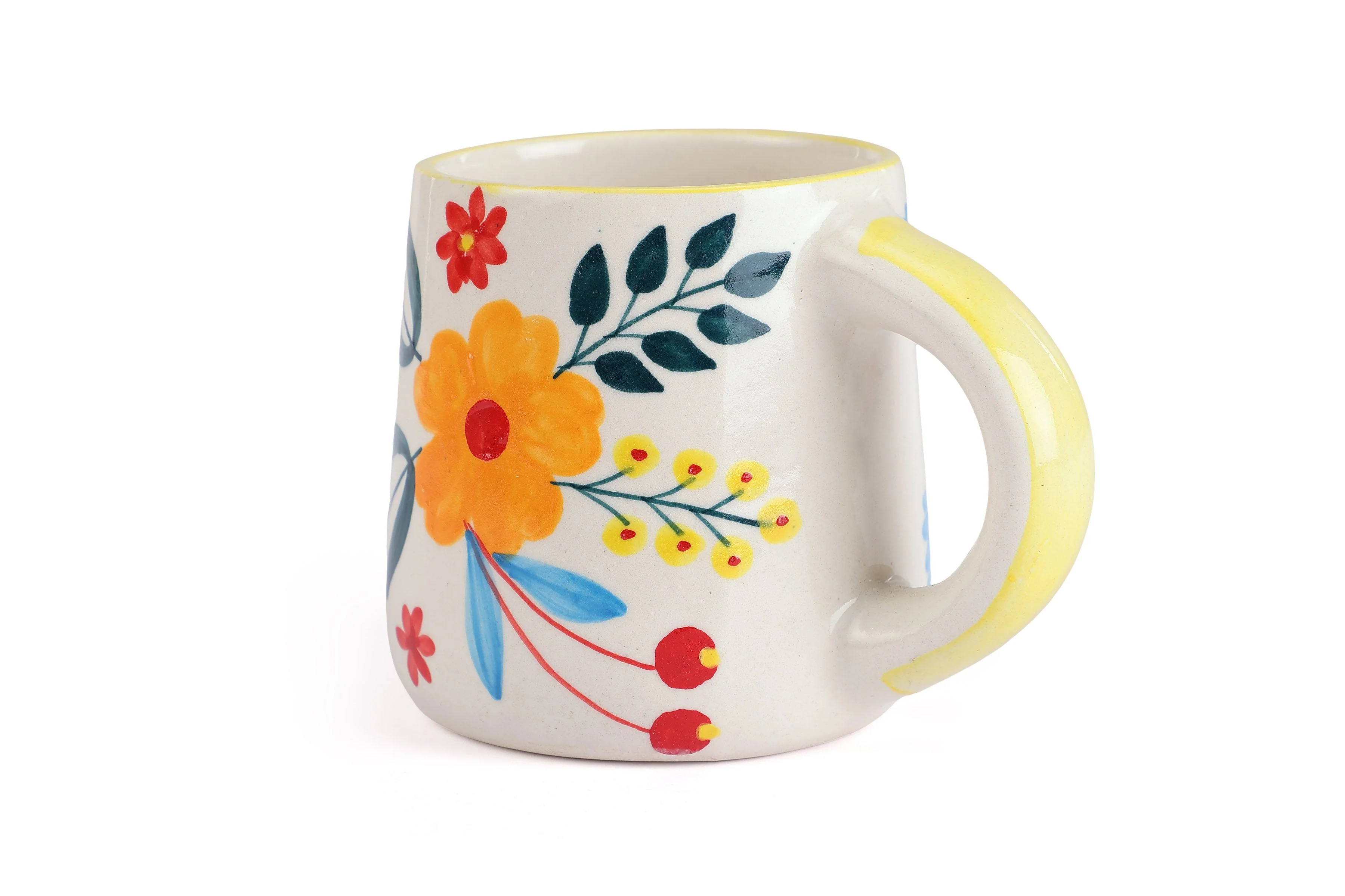 Floral Extravaganza Coffee Mug- Multi ,  3.5 X 2.5 Inches (Set of 4) - Image 2