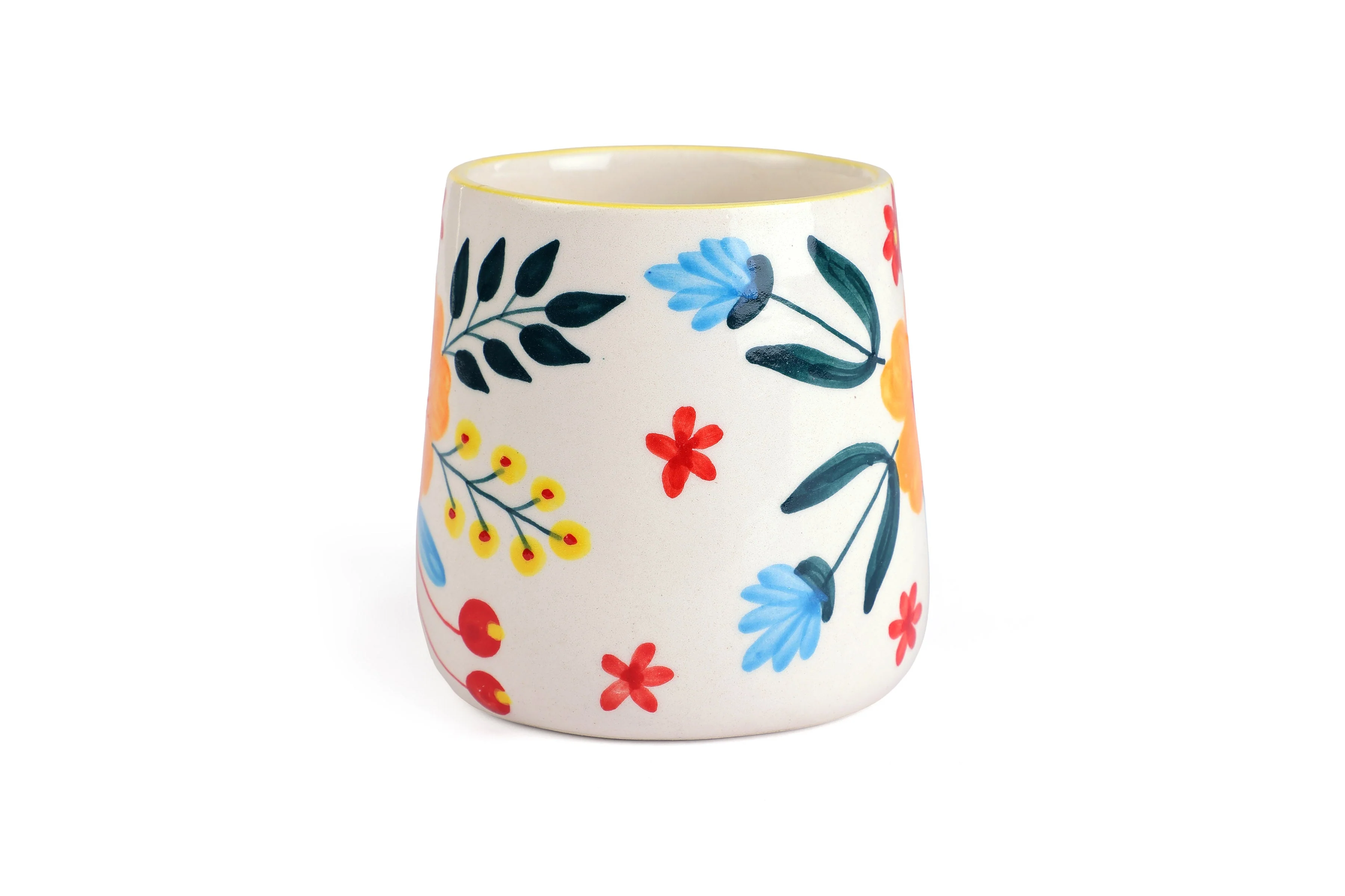 Floral Extravaganza Coffee Mug- Multi ,  3.5 X 2.5 Inches (Set of 4) - Image 3