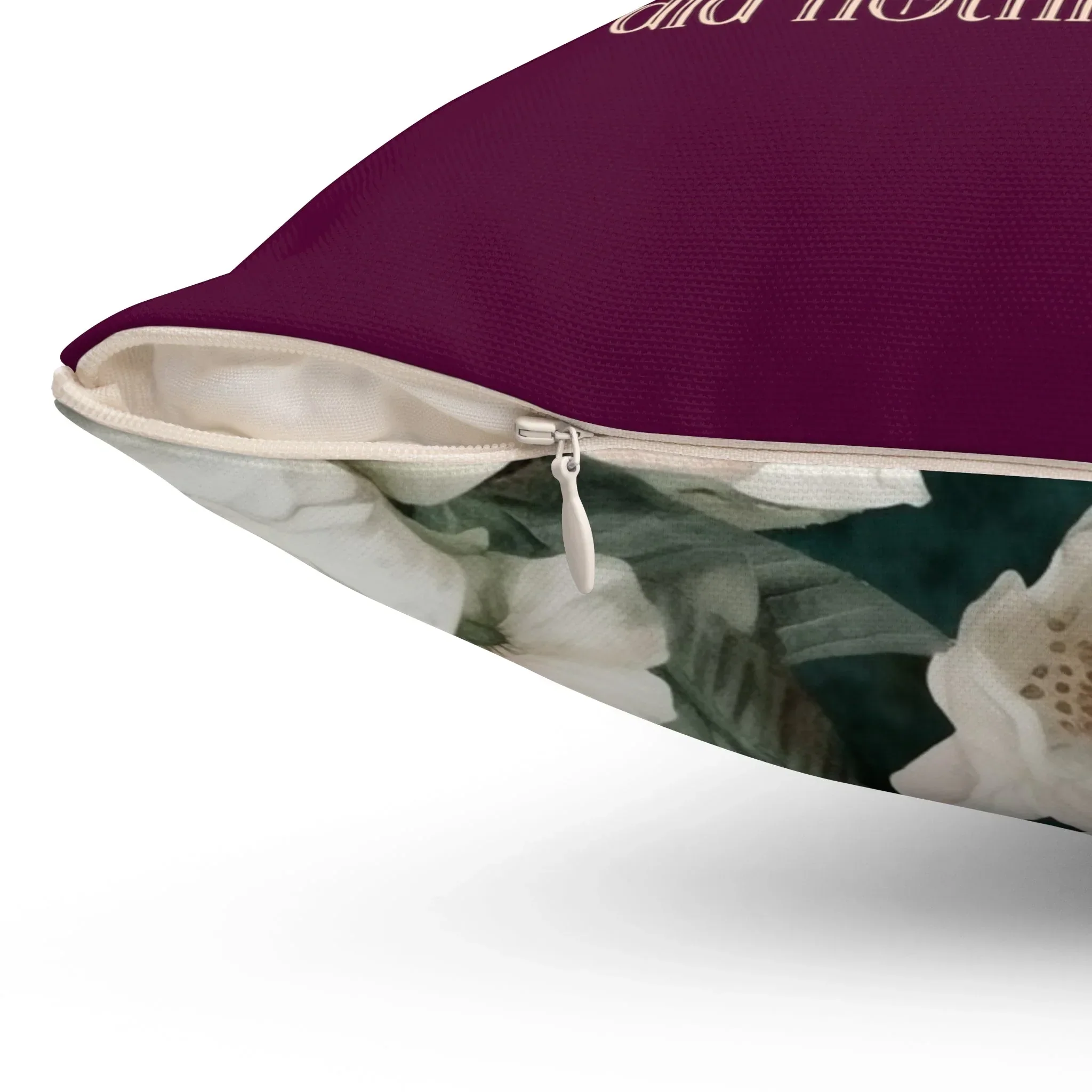 Floral History Pillow with Roses: Anne Boleyn Did Nothing Wrong | Cute Tudor History Pillow - Image 3