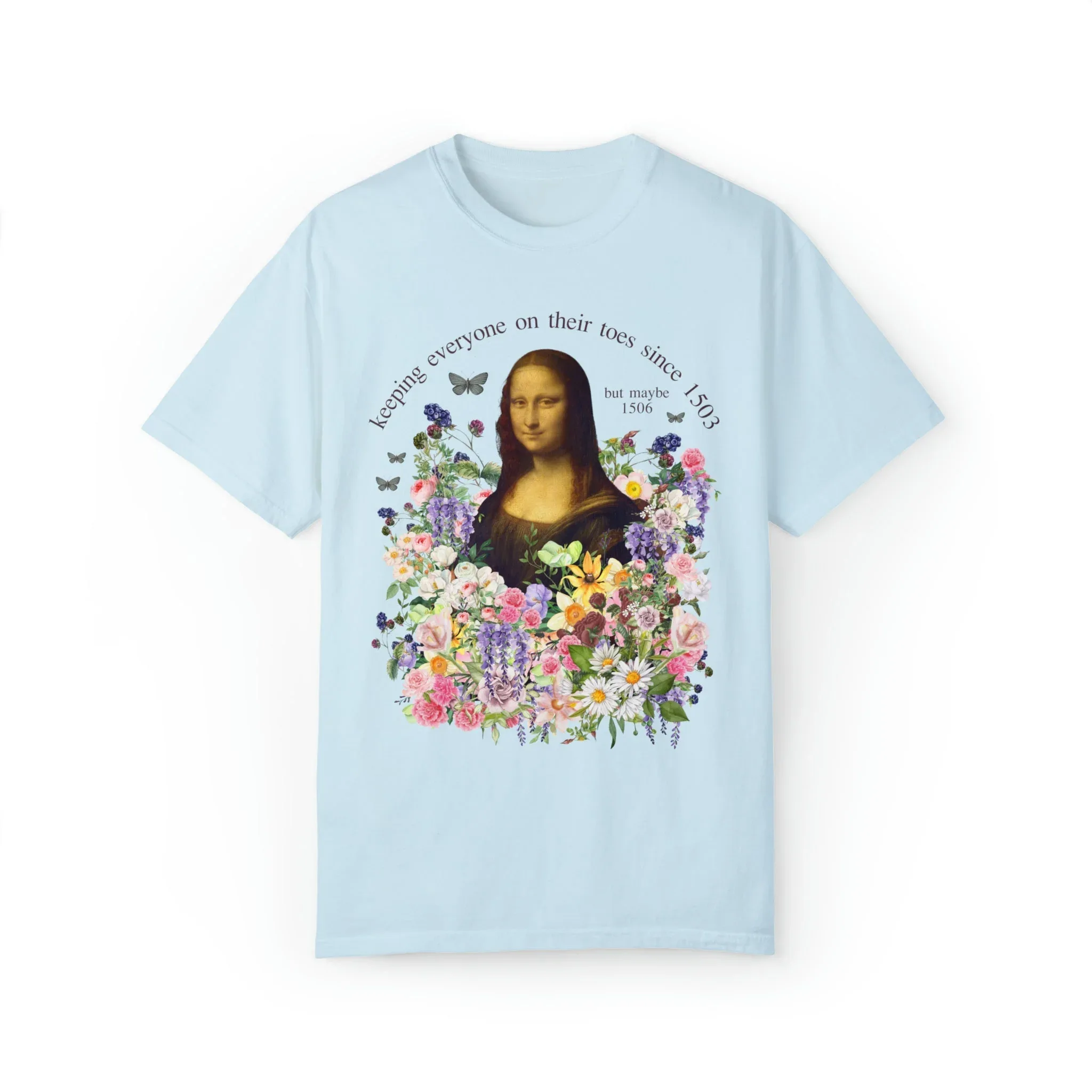 Floral Mona Lisa T-Shirt