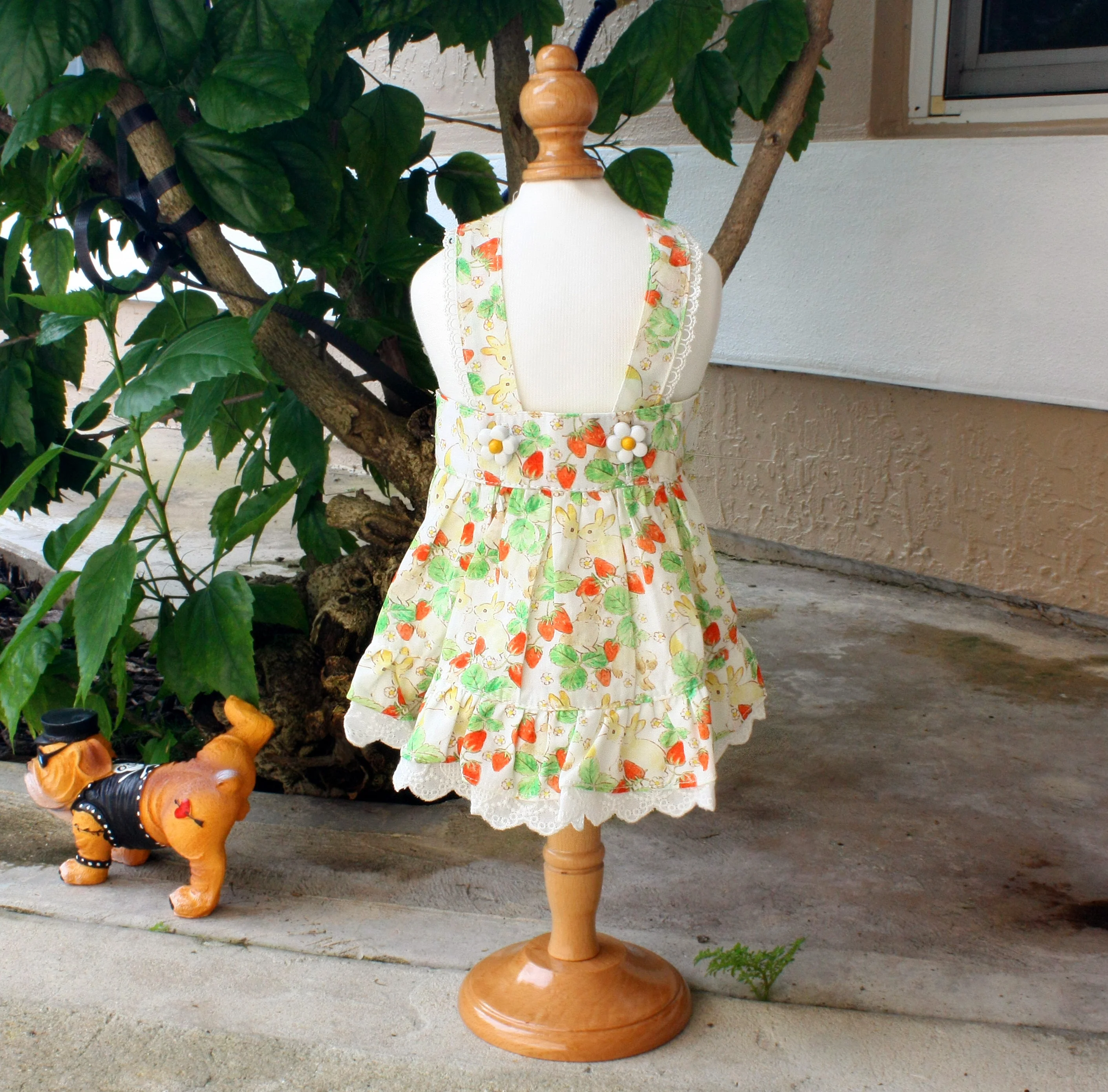 Floral Rabbit Print Pet Dress - Image 2