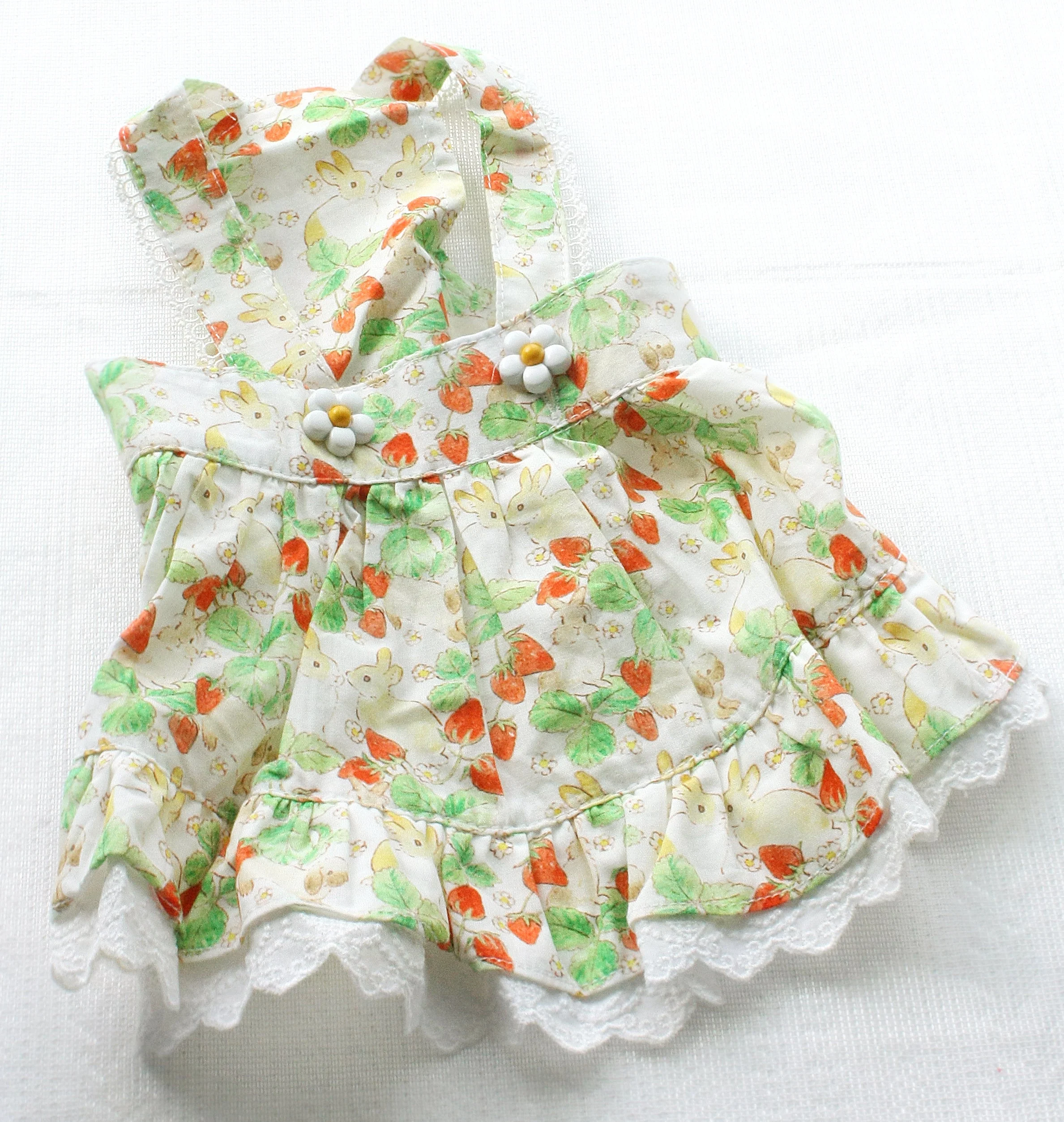 Floral Rabbit Print Pet Dress - Image 3
