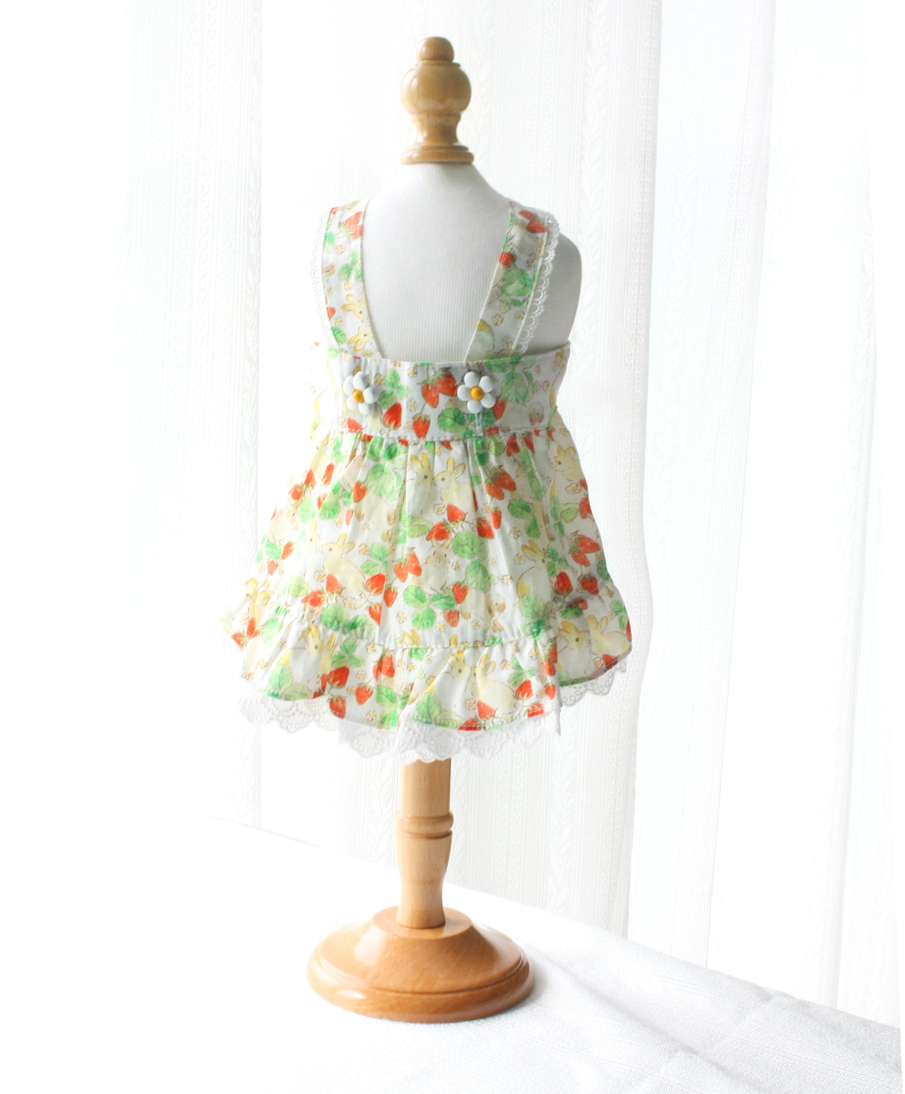 Floral Rabbit Print Pet Dress - Image 4