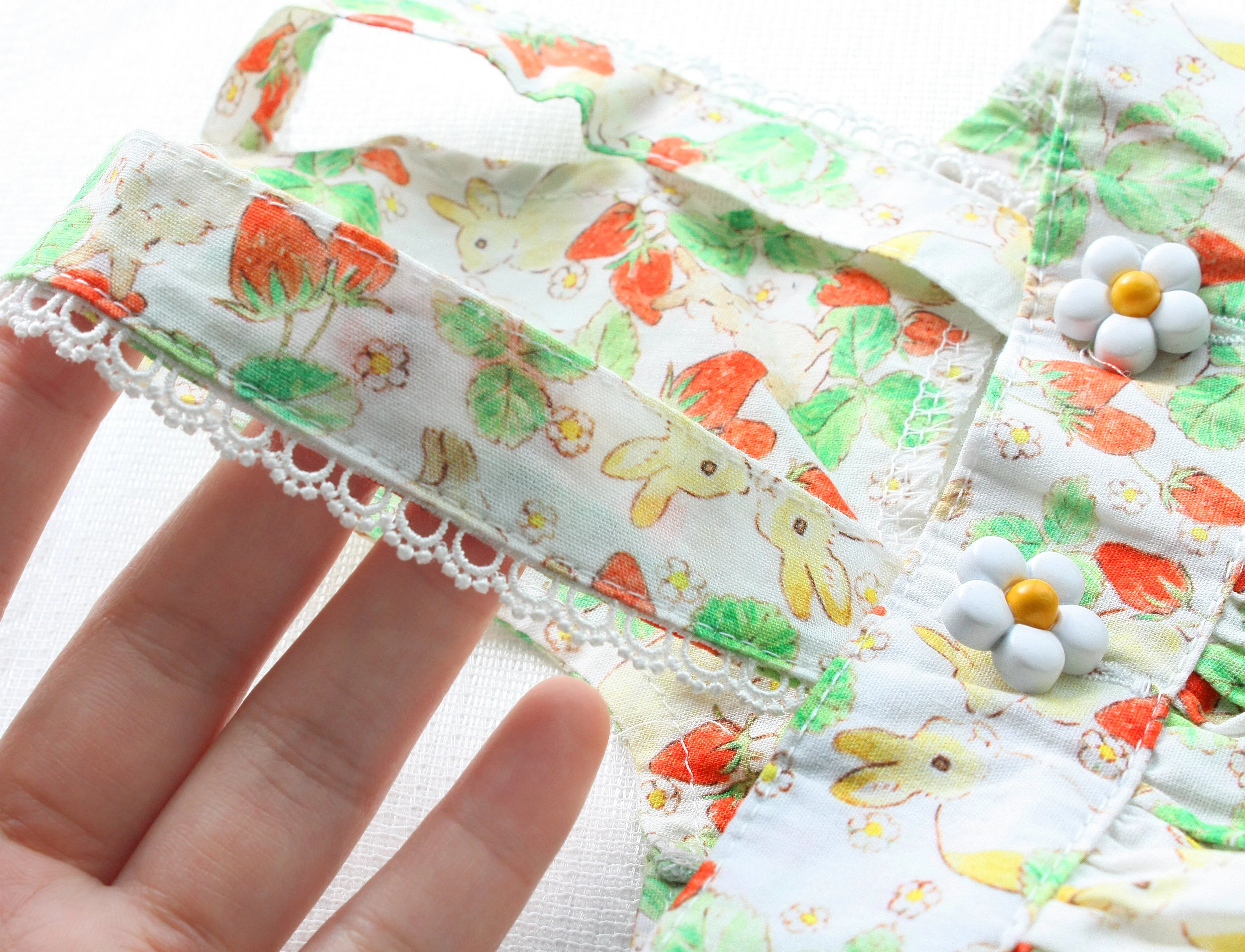Floral Rabbit Print Pet Dress - Image 7