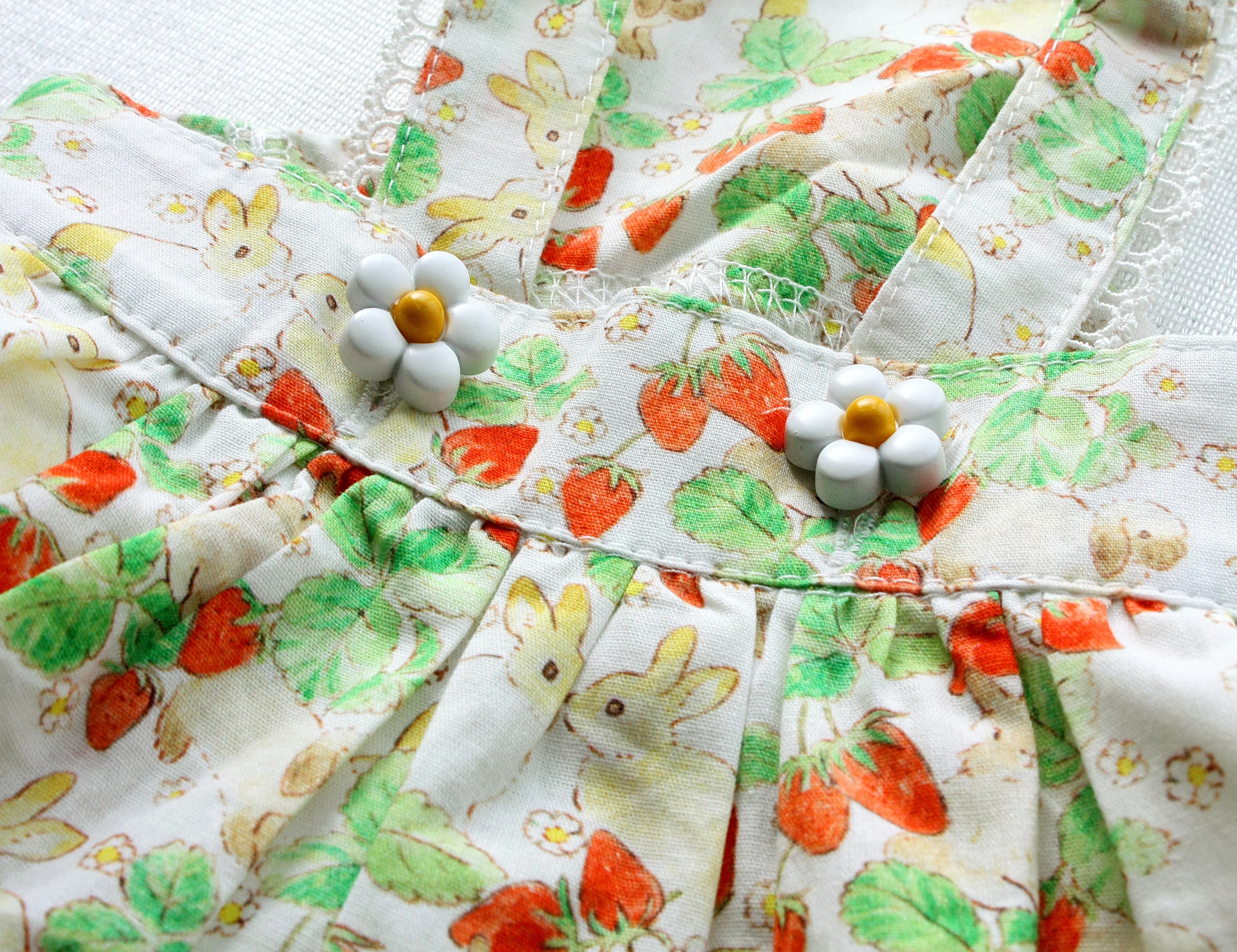 Floral Rabbit Print Pet Dress - Image 8