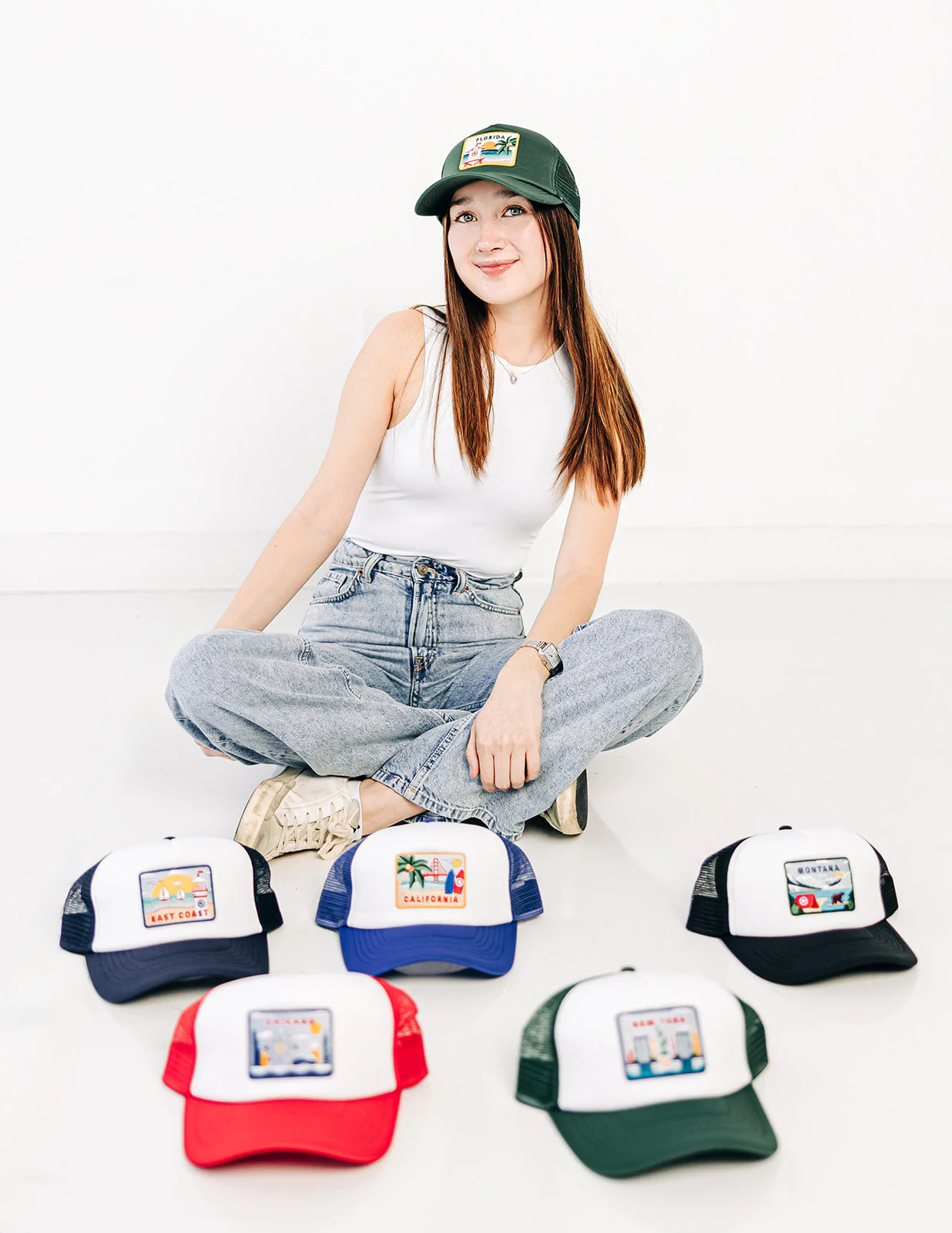 Florida Postcard Trucker Hat - Image 9