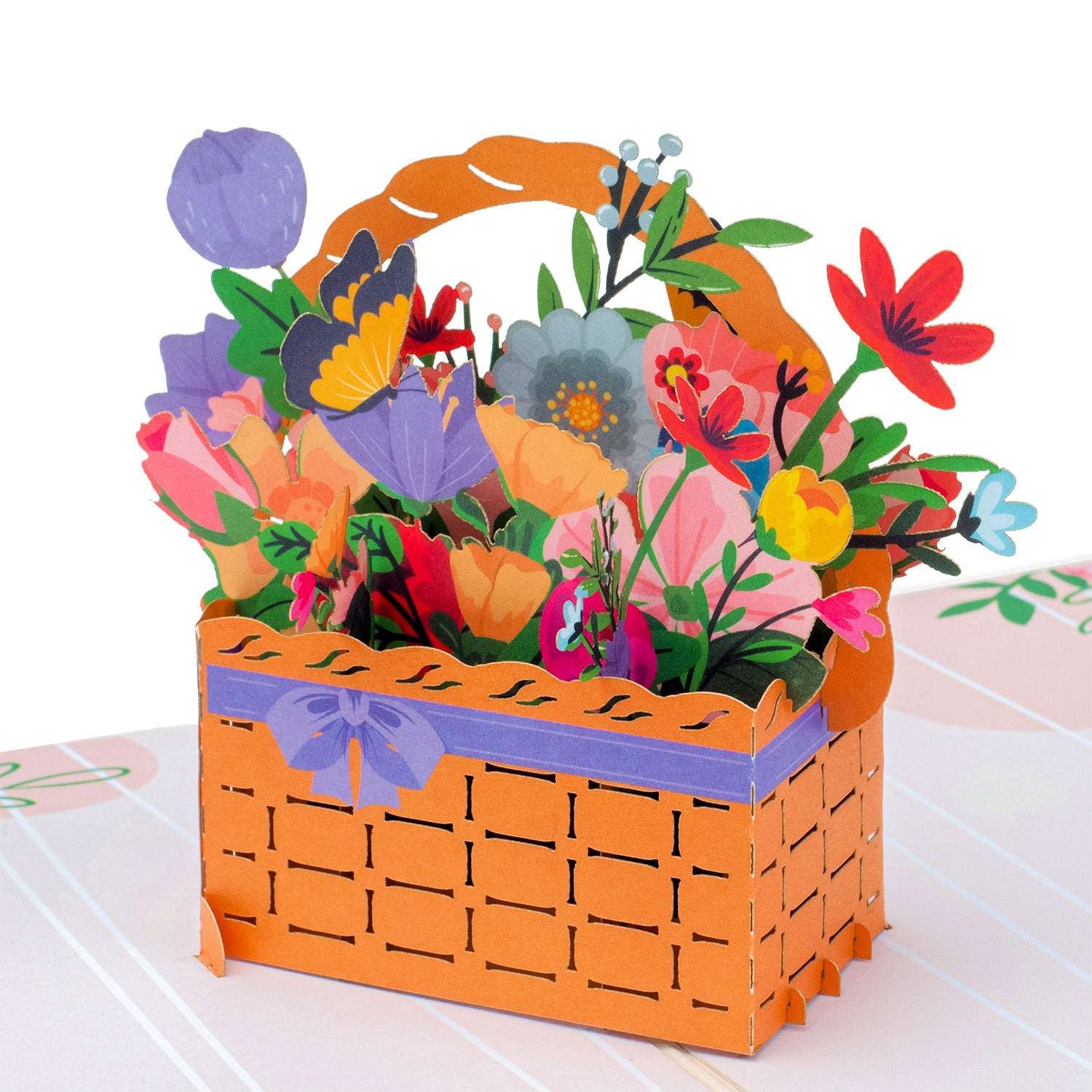 Flower Basket Pop Up Card - Image 2