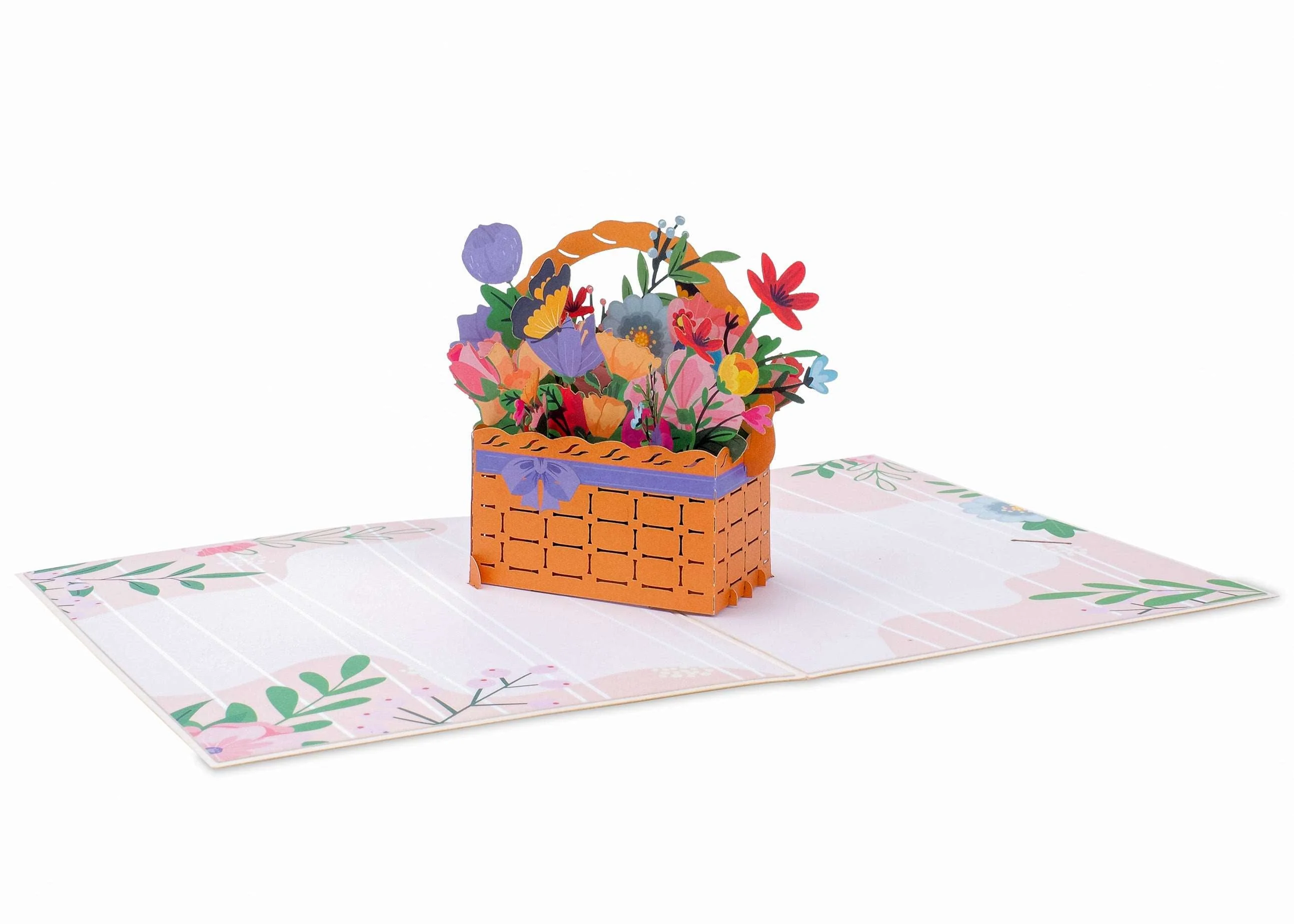 Flower Basket Pop Up Card - Image 4