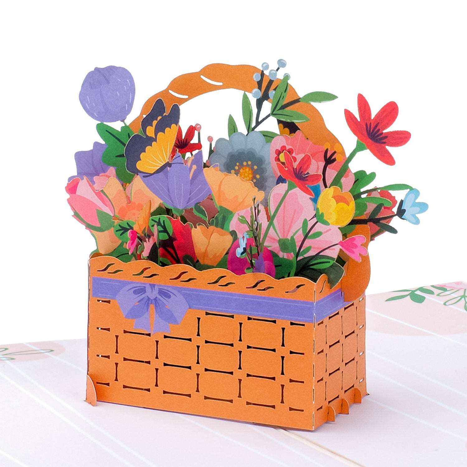 Flower Basket Pop Up Card - Image 3
