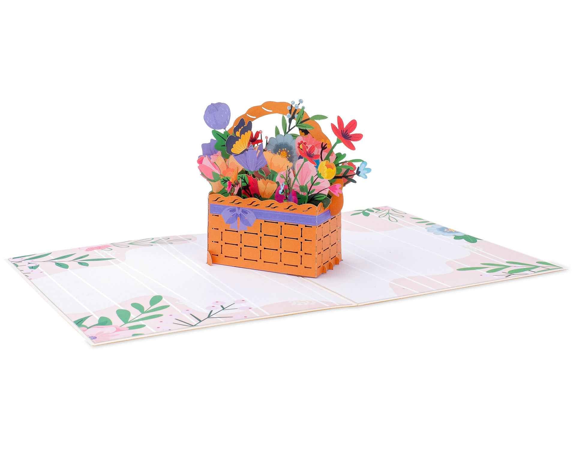 Flower Basket Pop Up Card - Image 4