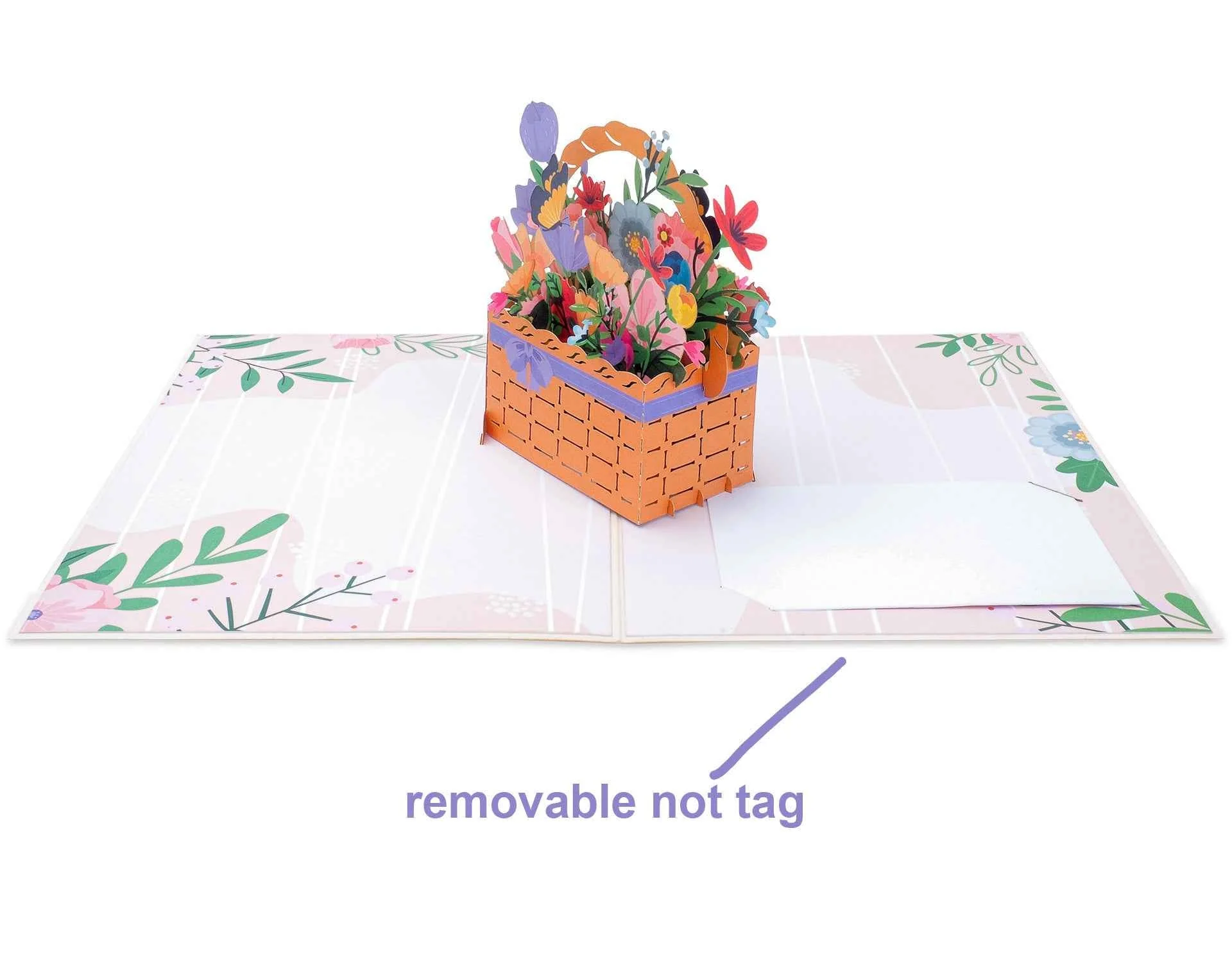 Flower Basket Pop Up Card - Image 5