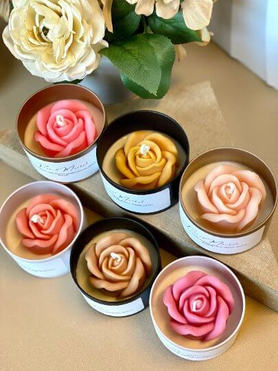 Flower in a Jar Candle – Handcrafted Soy Wax Scented Candle Gift - Image 4