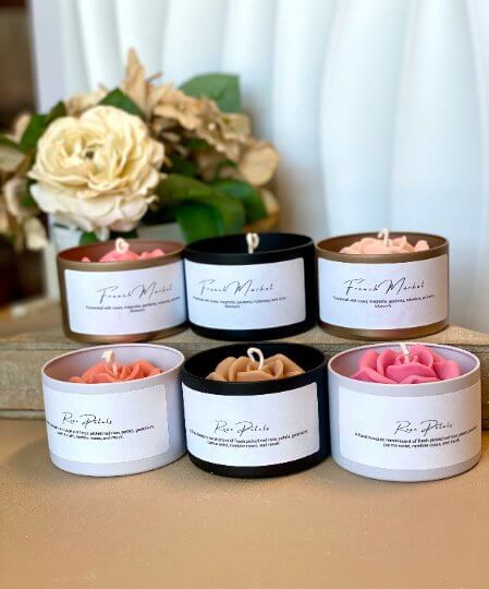 Flower in a Jar Candle – Handcrafted Soy Wax Scented Candle Gift - Image 5