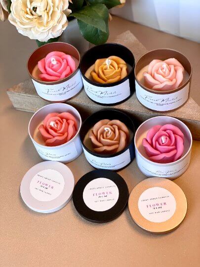 Flower in a Jar Candle – Handcrafted Soy Wax Scented Candle Gift - Image 6