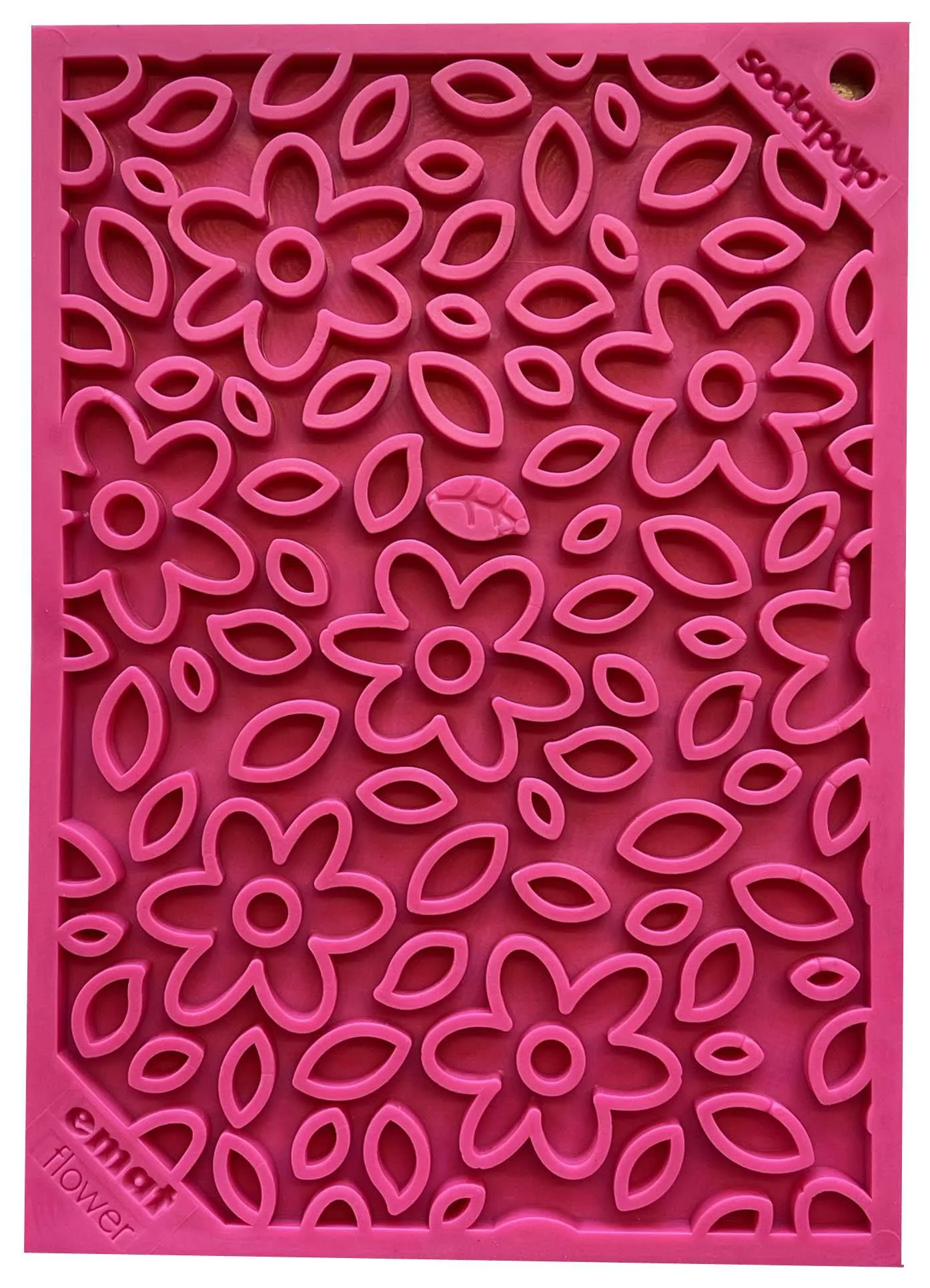 Flower Power emat - Enrichment Lick Mat for Dogs and Cats | Flower Design | USA Made - Image 2