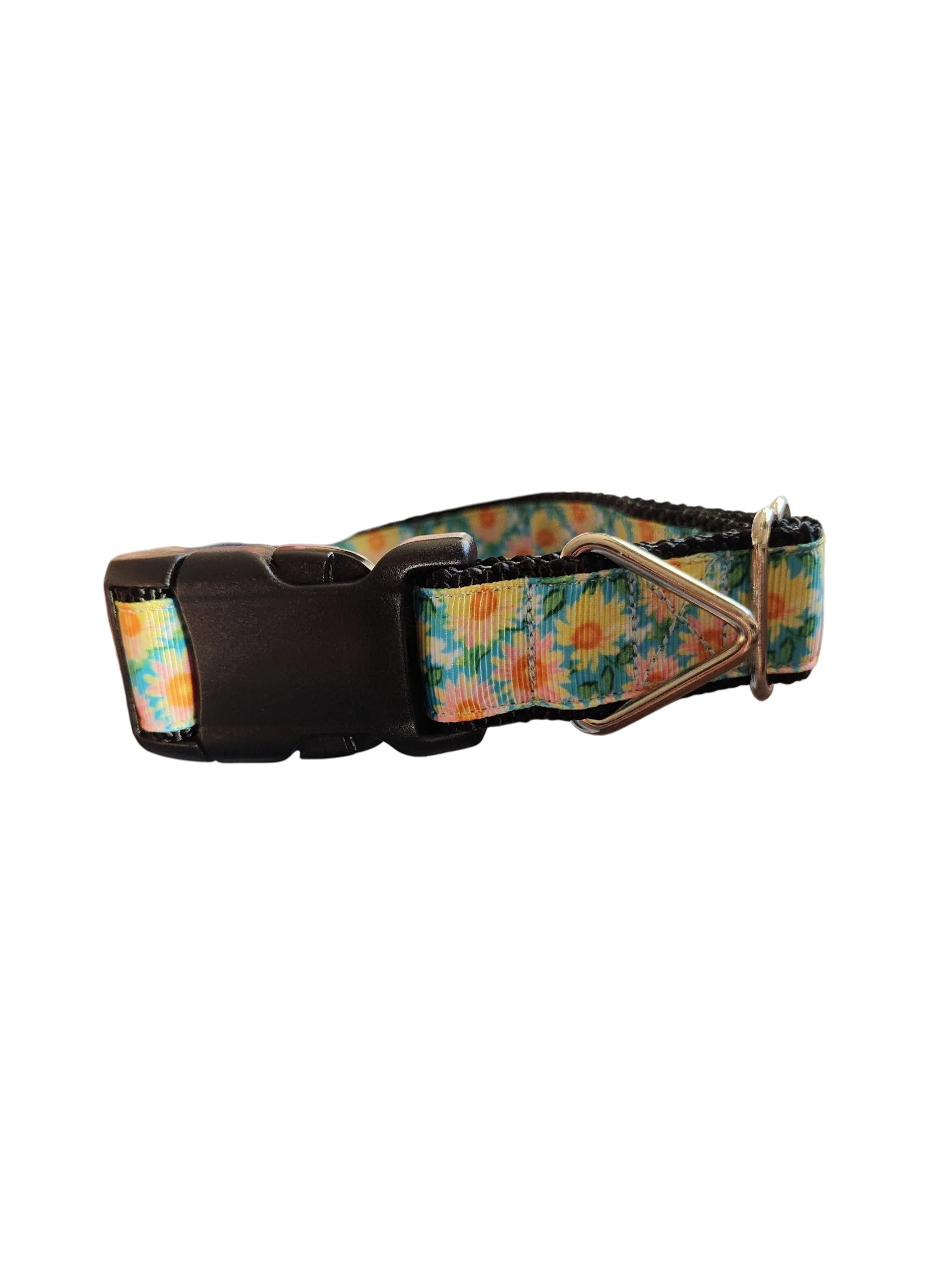 Flower Rows Nylon Dog Collar - Image 2