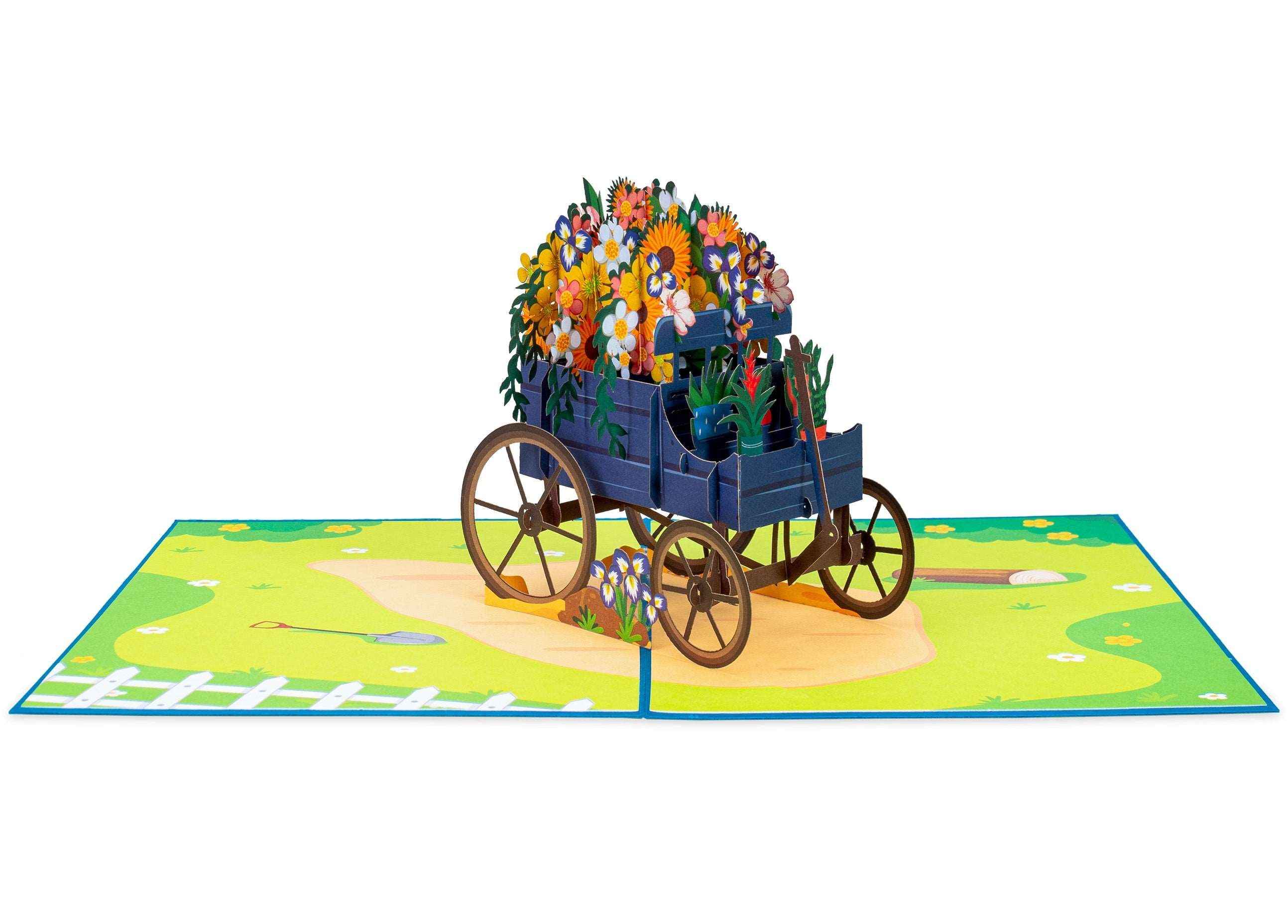 Flower Wagon Pop Up Card - Image 3