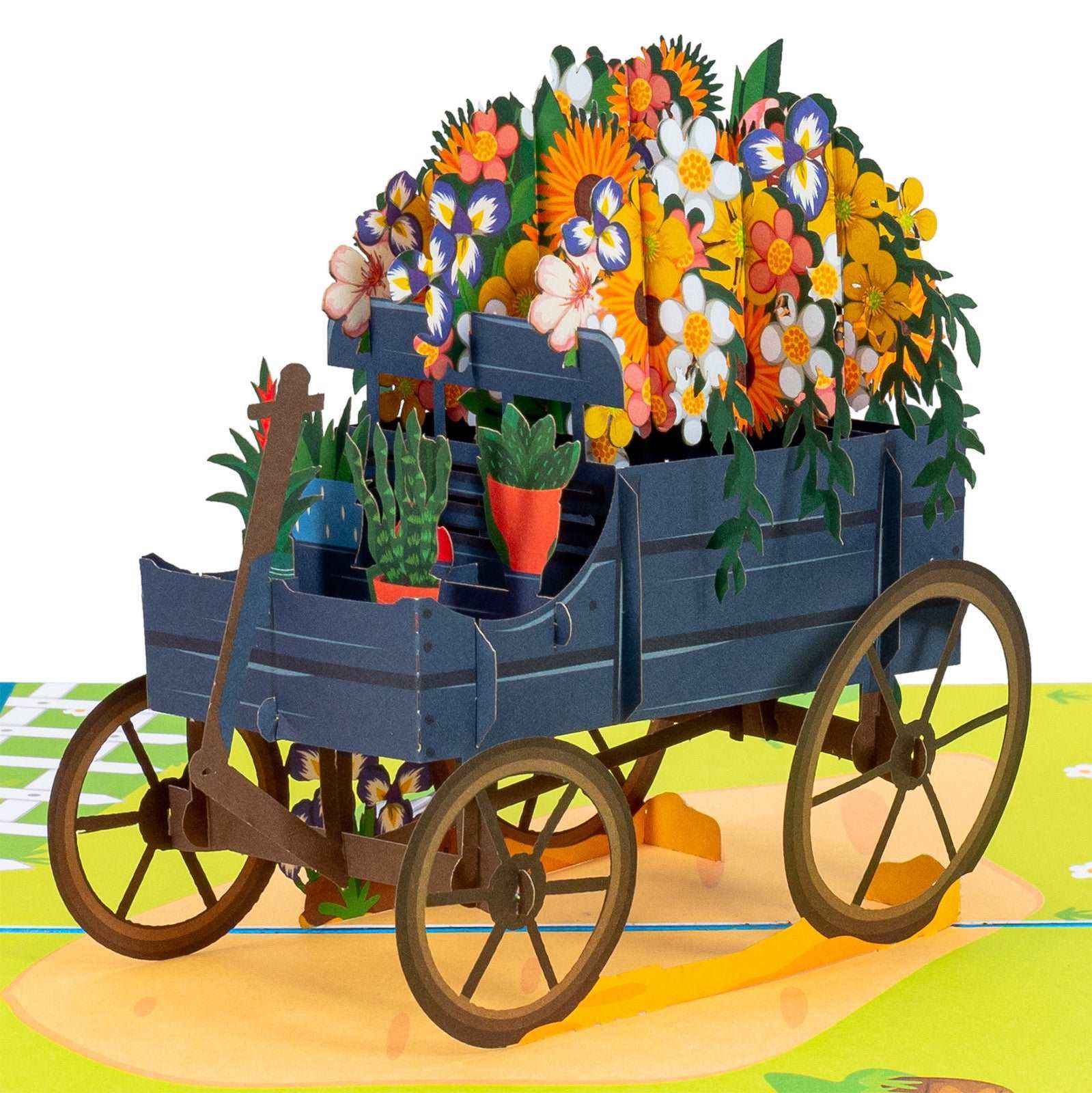 Flower Wagon Pop Up Card - Image 4
