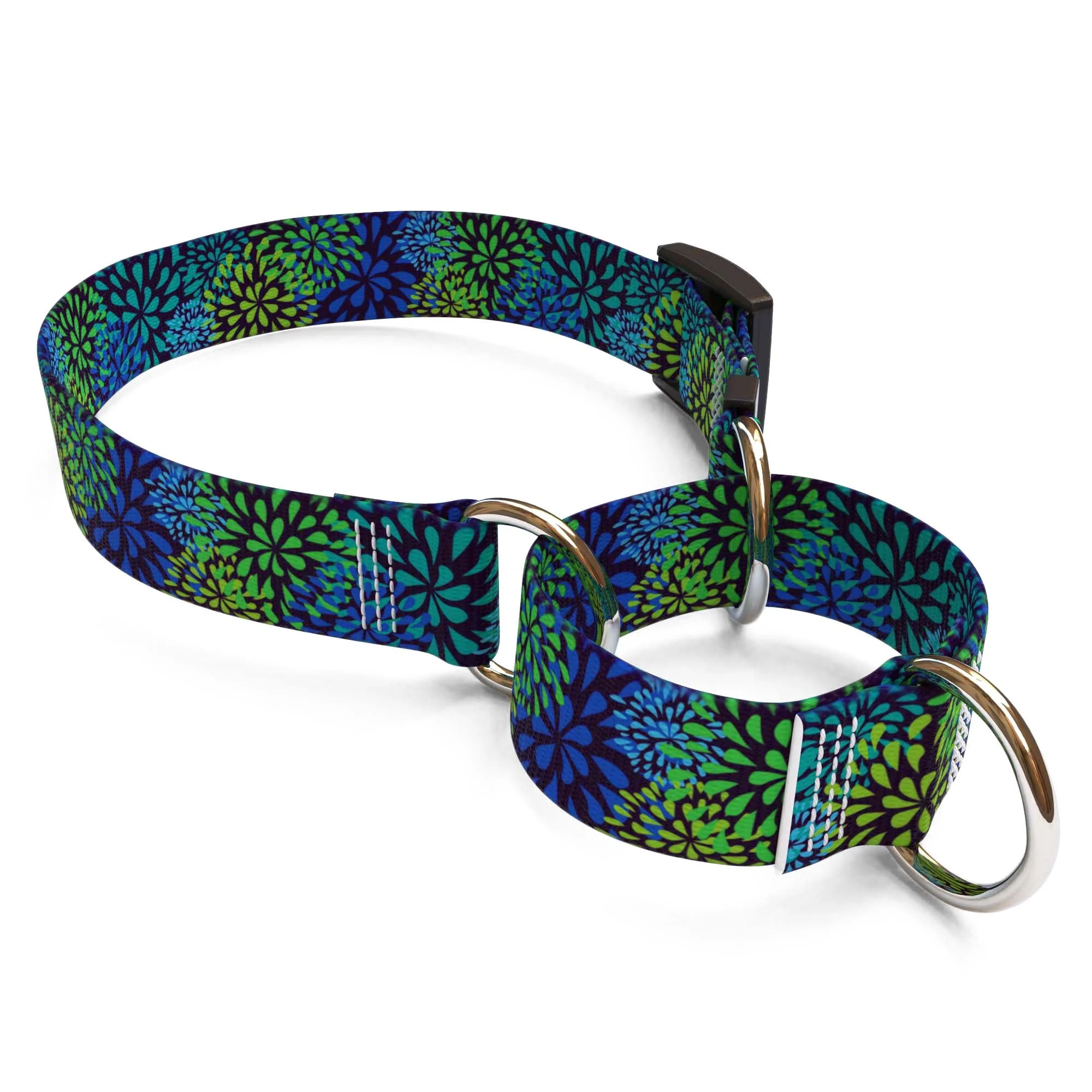 Flowerworks Blue Dog Collar - Image 3