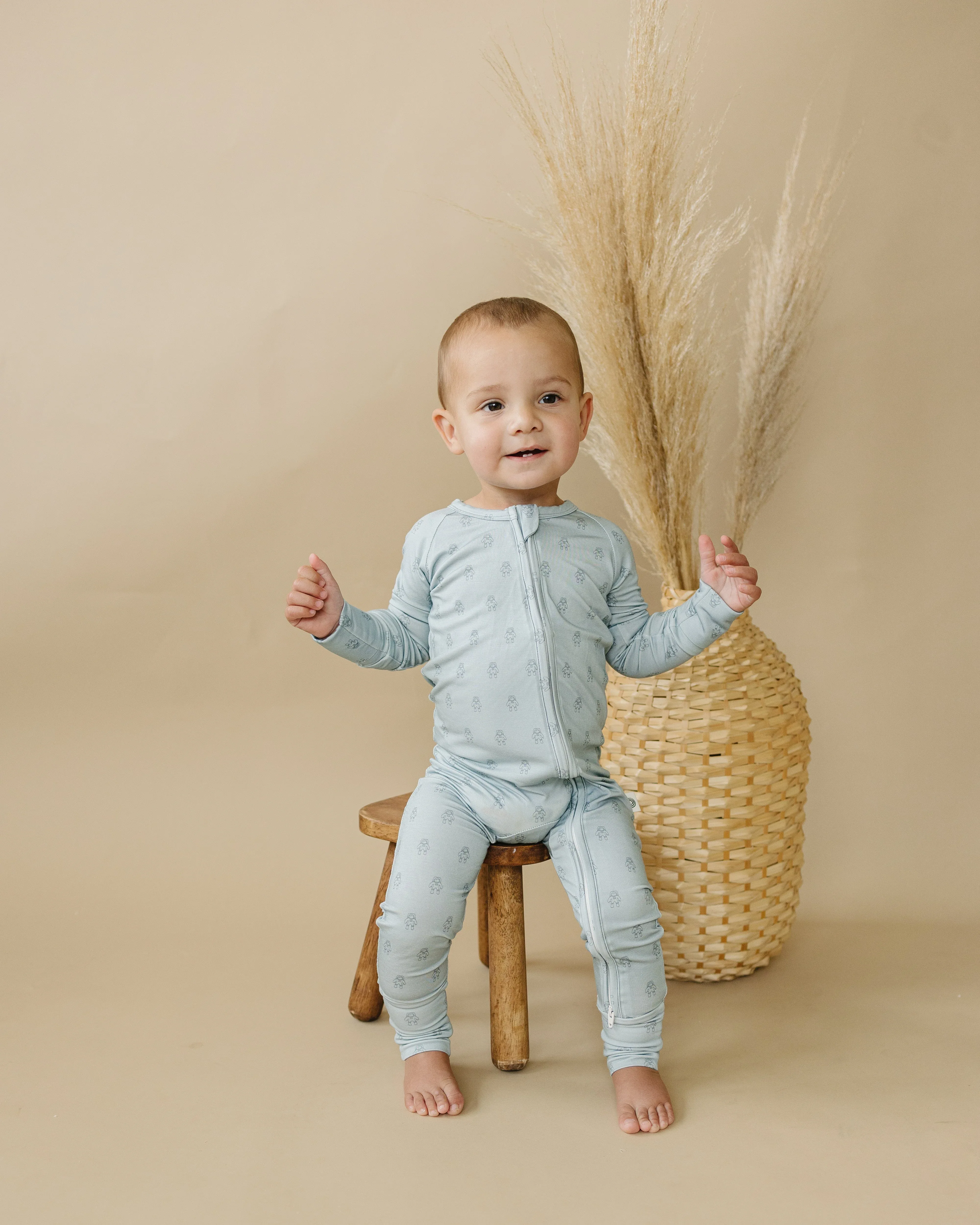Fly Me to the Moon Bamboo Zippy Pajamas - Image 8