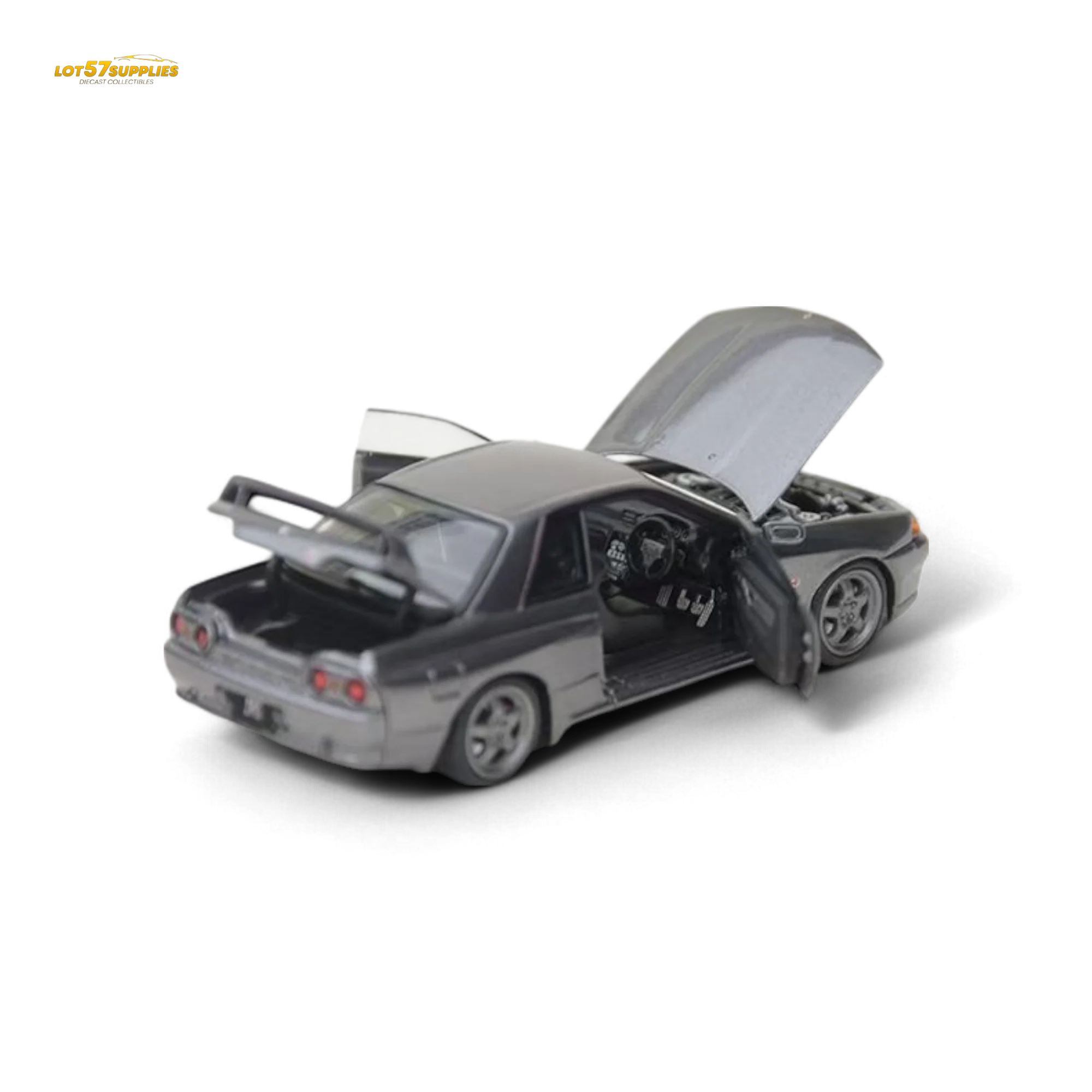 Focal Horizon Nissan Skyline GT-R R32 Nismo S-Tune Gun Grey 1:64 - Image 2