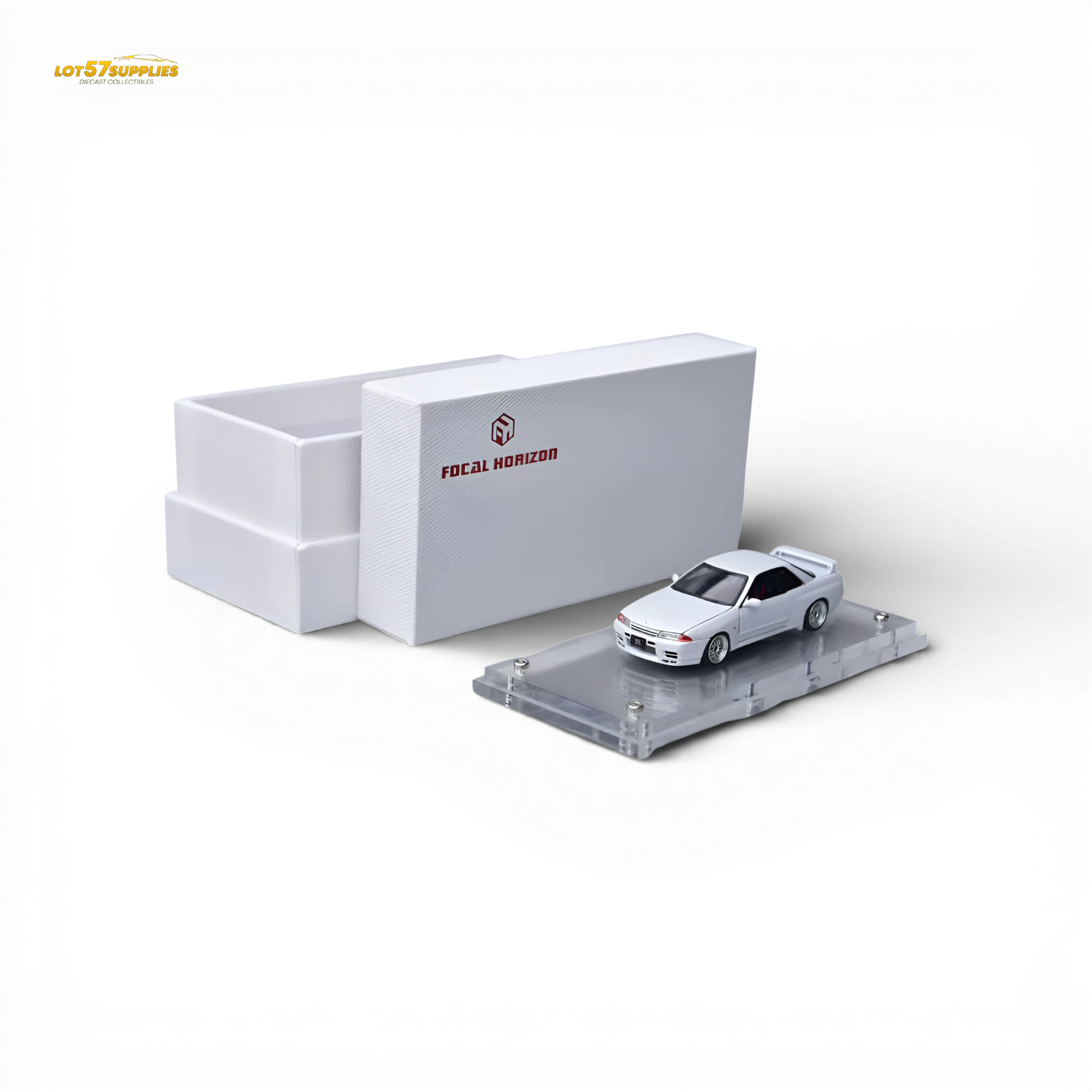 Focal Horizon Nissan Skyline GT-R R32 Nismo S-Tune White 1:64 - Image 5