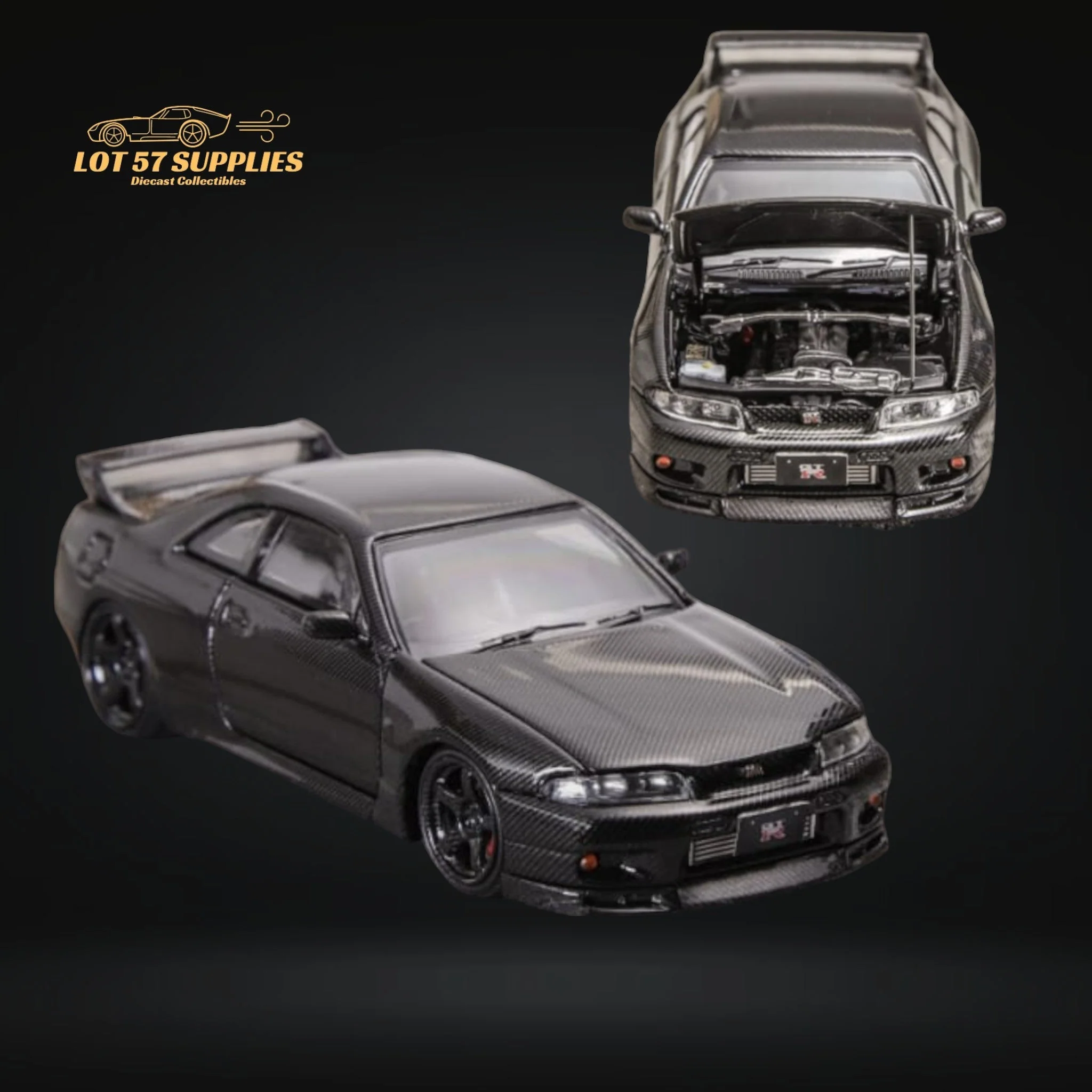 Focal Horizon Nissan Skyline GT-R R33 Black 1:64 - Image 2