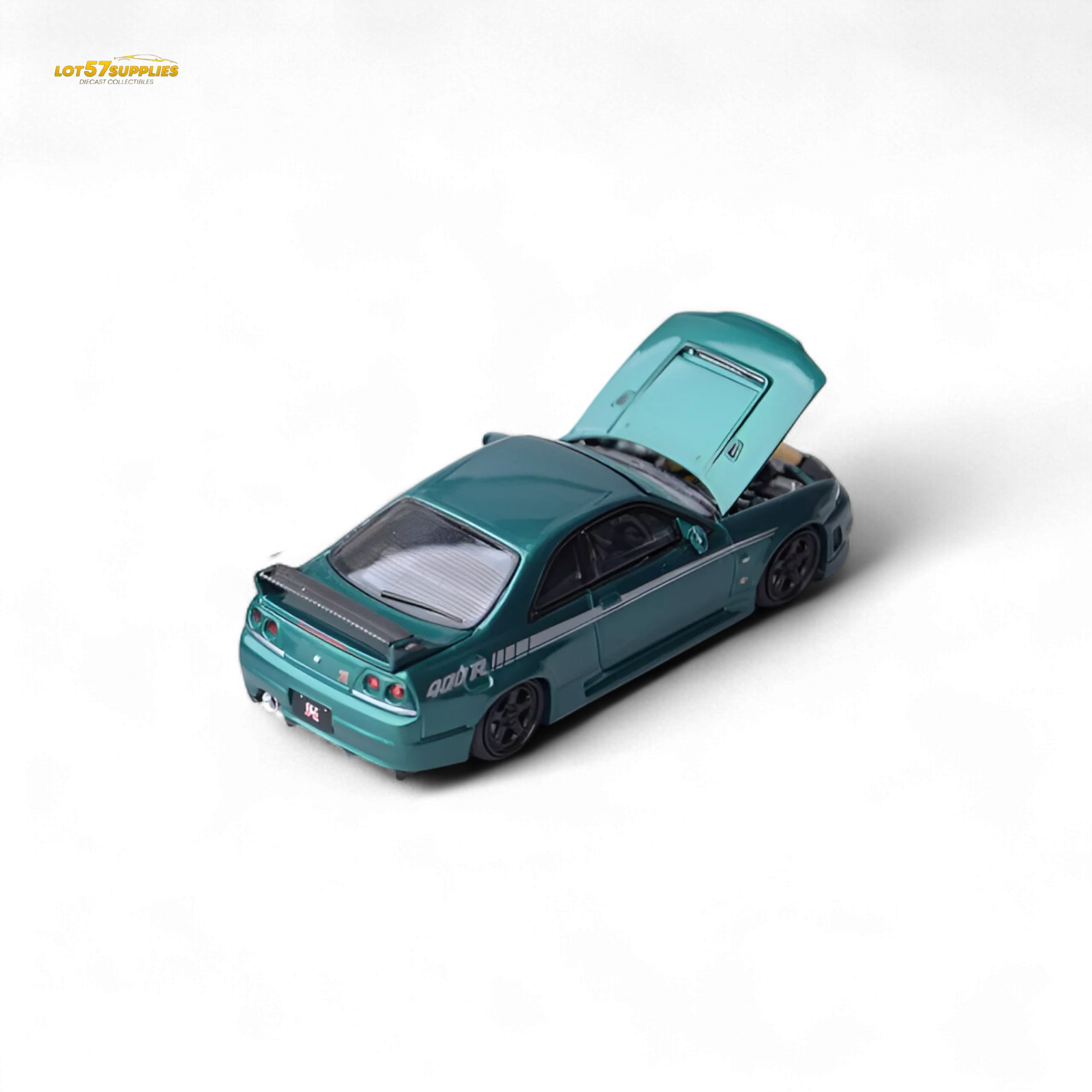 Focal Horizon Nissan Skyline GT-R R33 Nismo 400R Champion Green 1:64 - Image 2