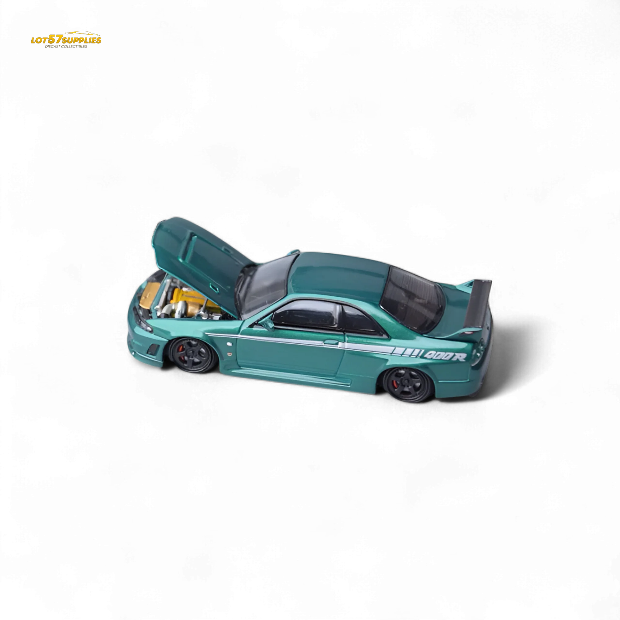 Focal Horizon Nissan Skyline GT-R R33 Nismo 400R Champion Green 1:64 - Image 3