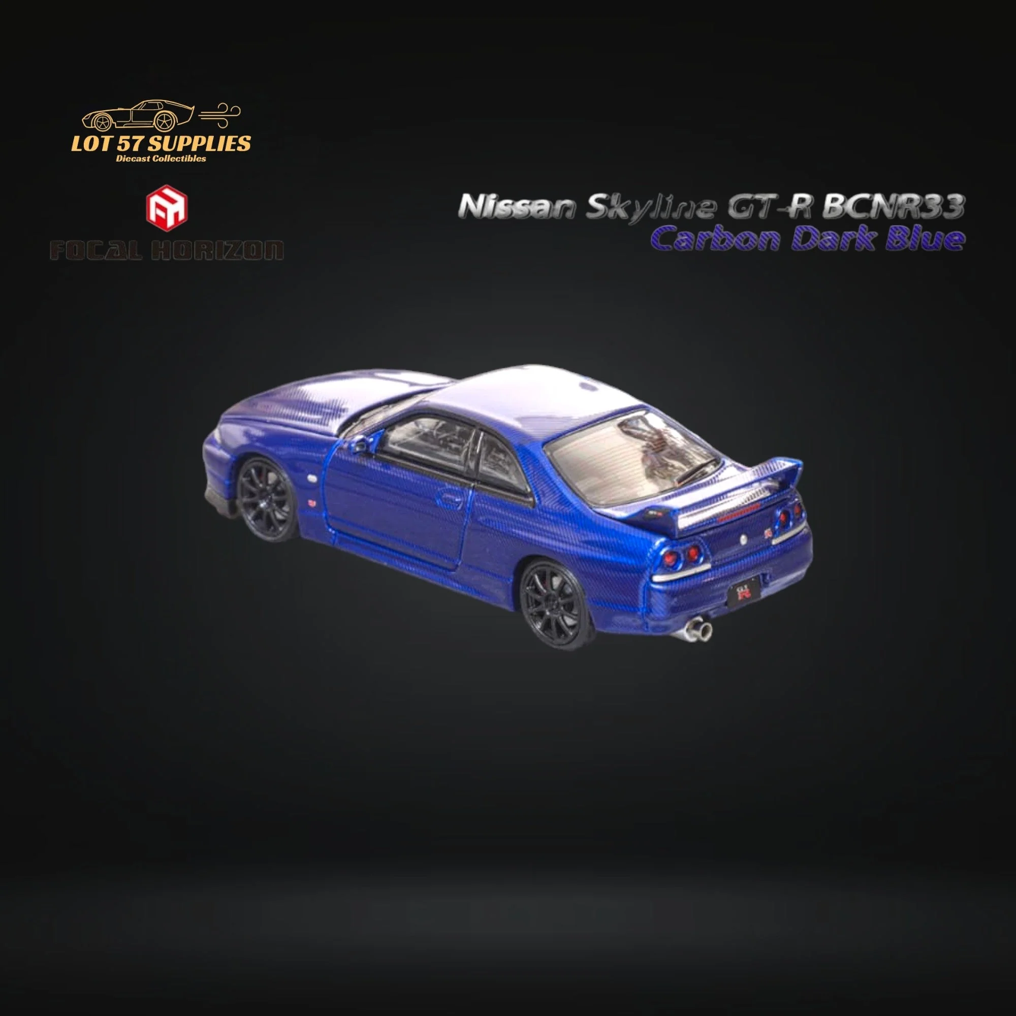 Focal Horizon Skyline GT-R R33 Dark Blue 1:64 - Image 4