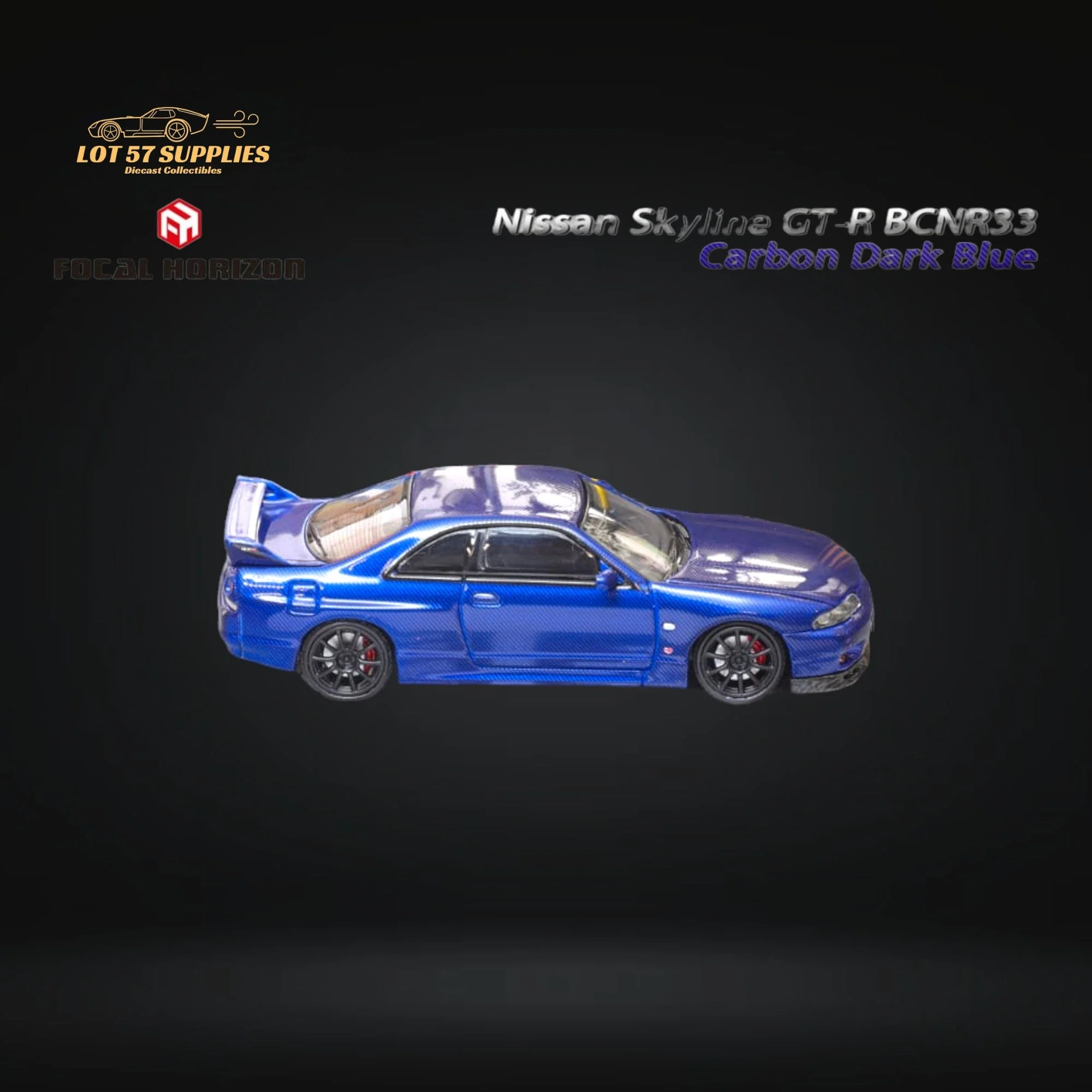 Focal Horizon Skyline GT-R R33 Dark Blue 1:64 - Image 5