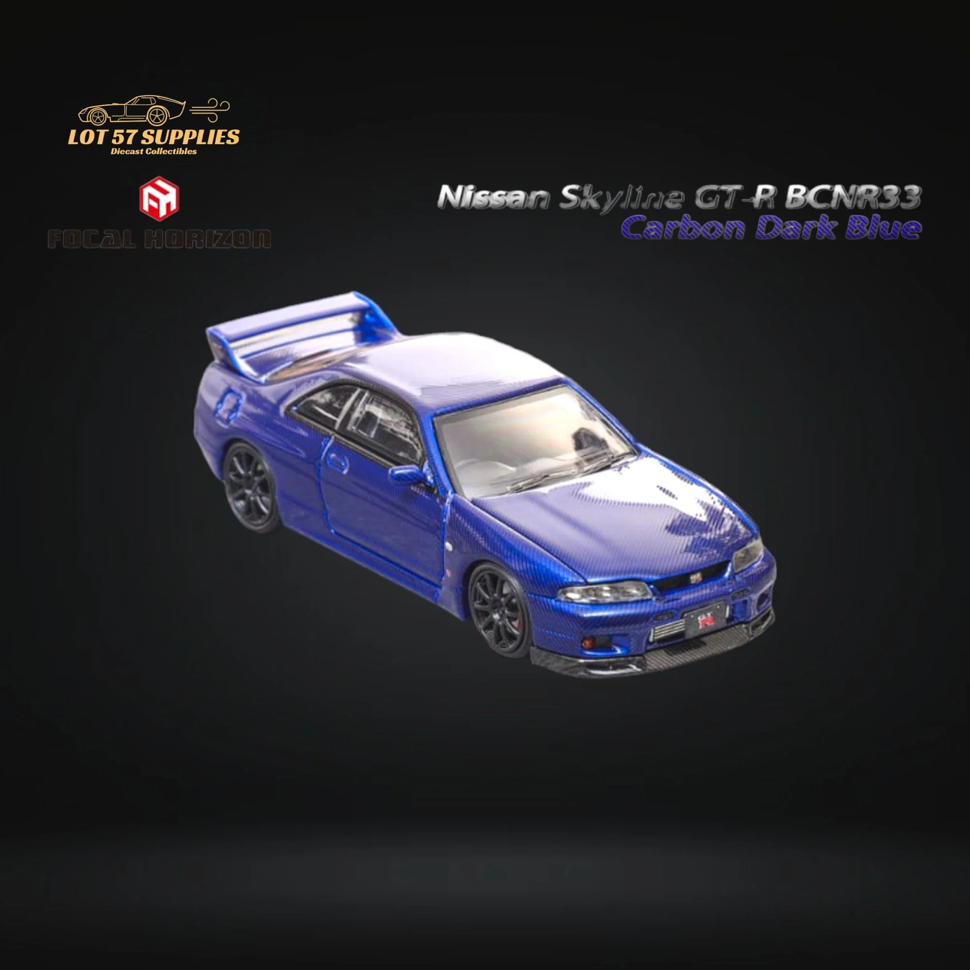 Focal Horizon Skyline GT-R R33 Dark Blue 1:64 - Image 6