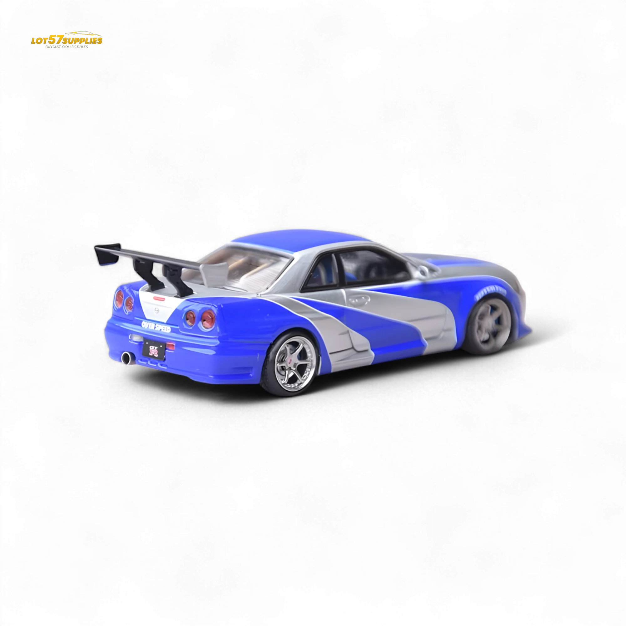 Focal Horizon Skyline GT-R R34 NFS Silver Blue 1:64 - Image 2