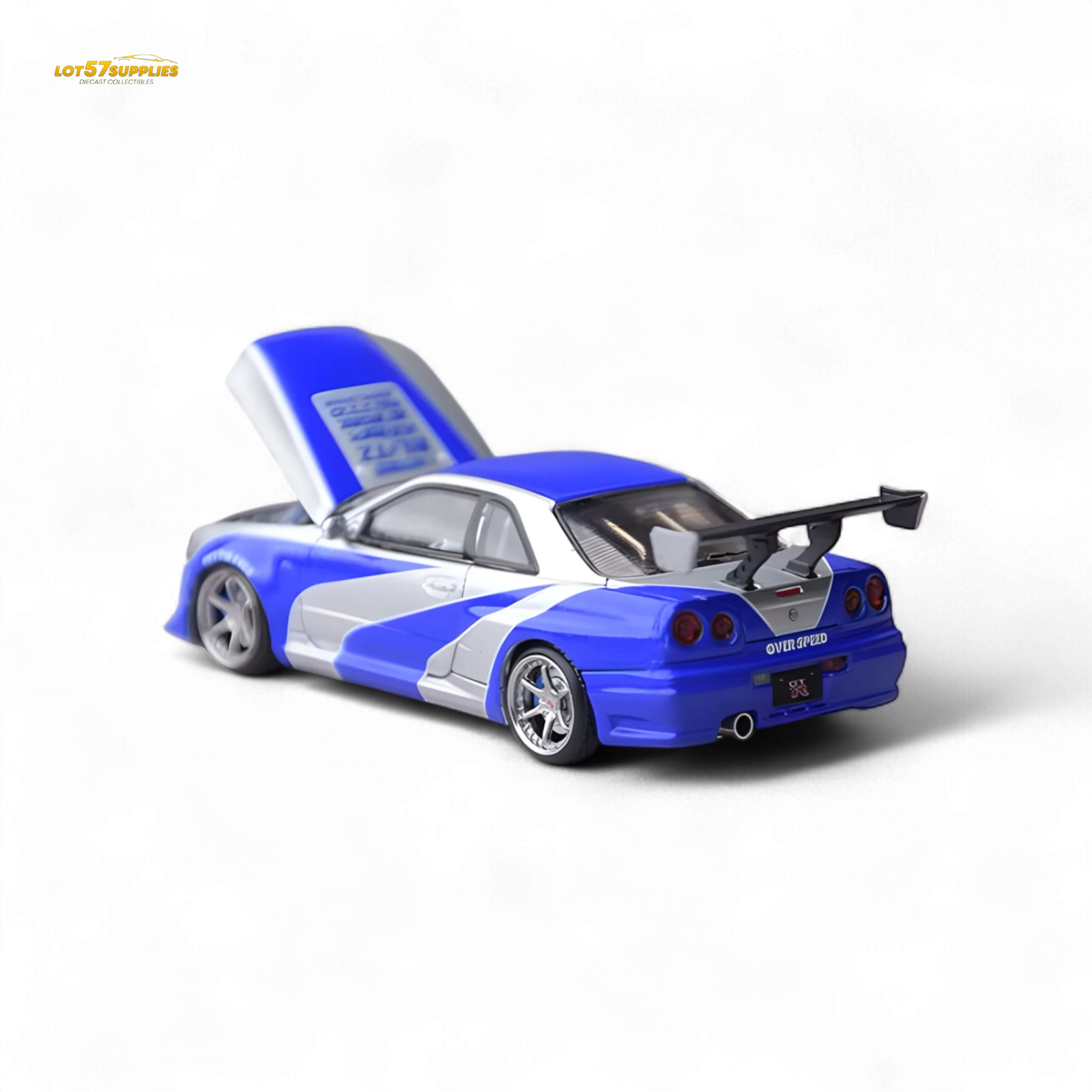 Focal Horizon Skyline GT-R R34 NFS Silver Blue 1:64 - Image 3