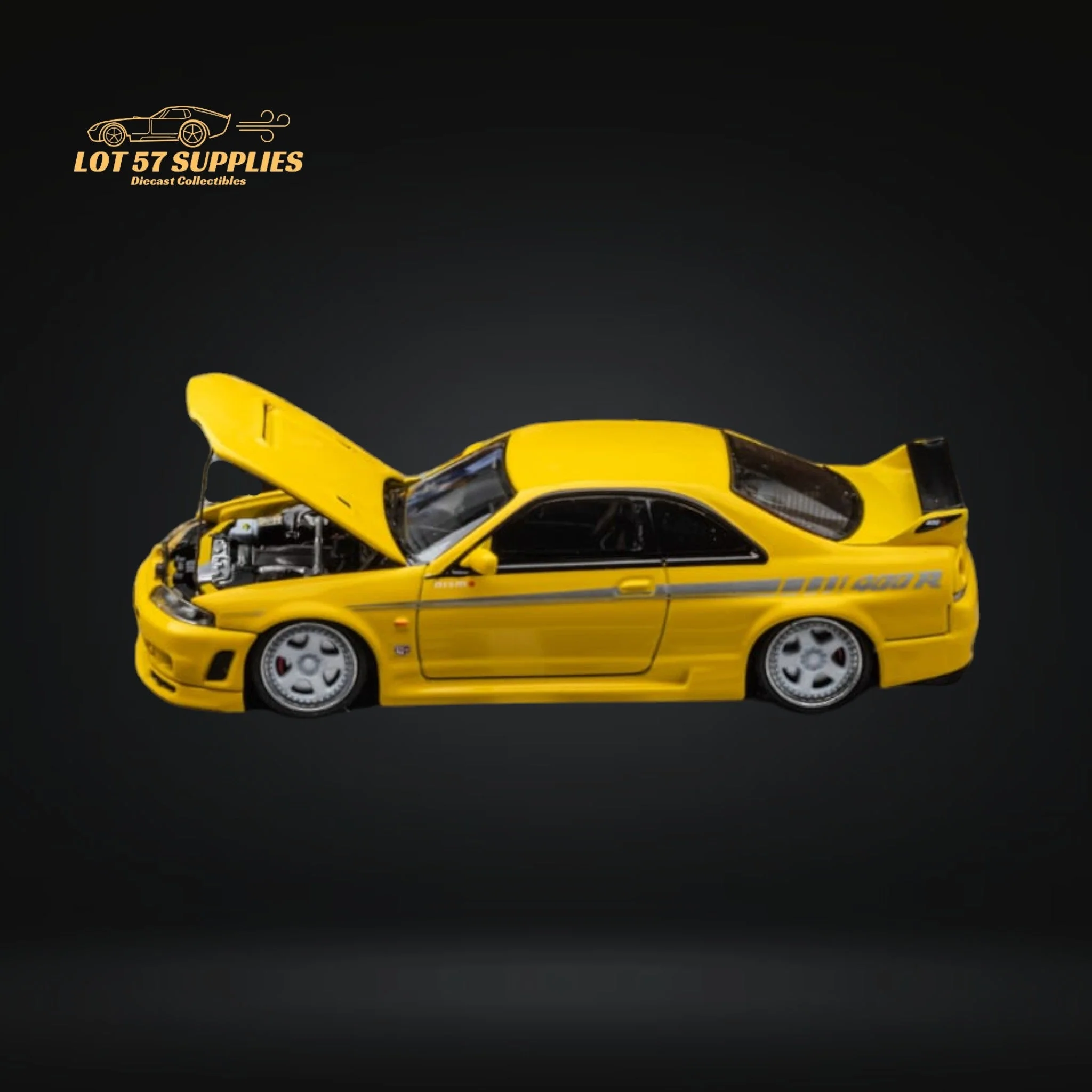 Focal Horizon Skyline R33 GT-R 400R Yellow 1:64 - Image 4