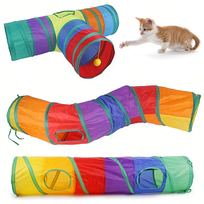 Foldable Cat Tunnel Toy – Breathable Indoor Play Tunnel for Cats - Image 2
