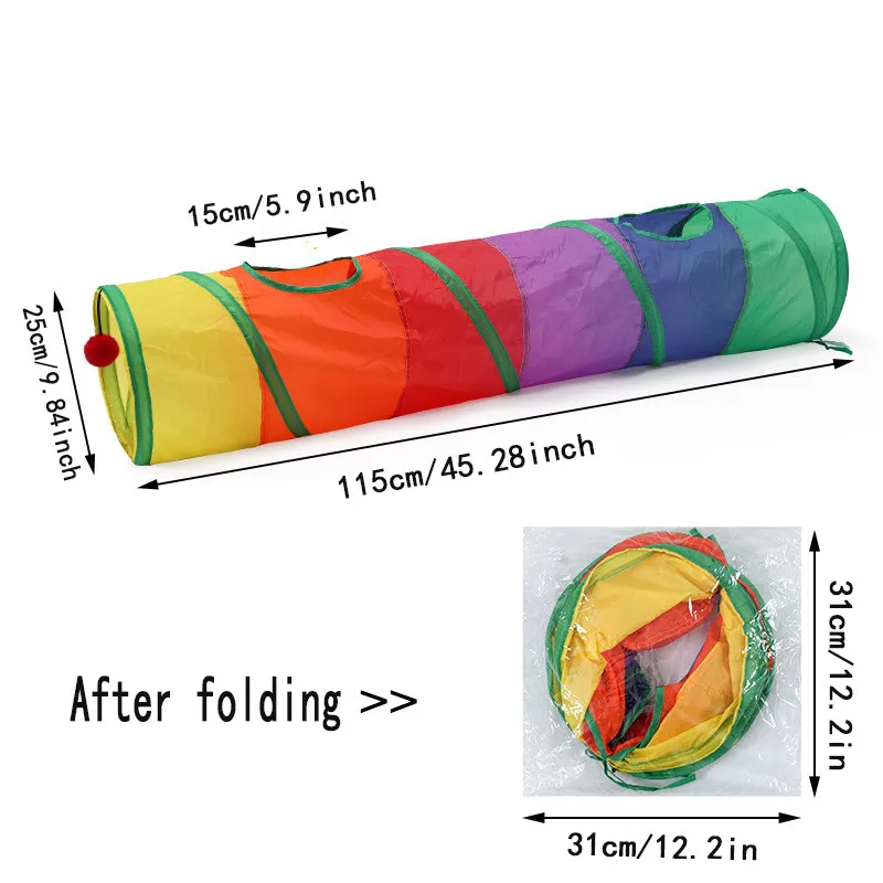 Foldable Cat Tunnel Toy – Breathable Indoor Play Tunnel for Cats - Image 5