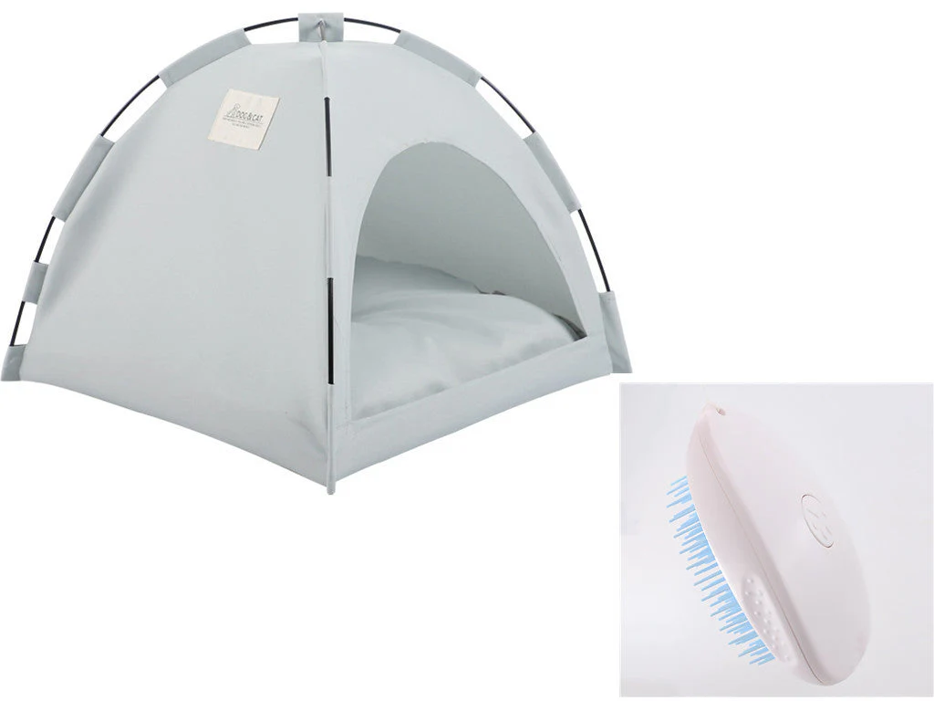 Foldable Cooling Tent Cat Bed - Image 3