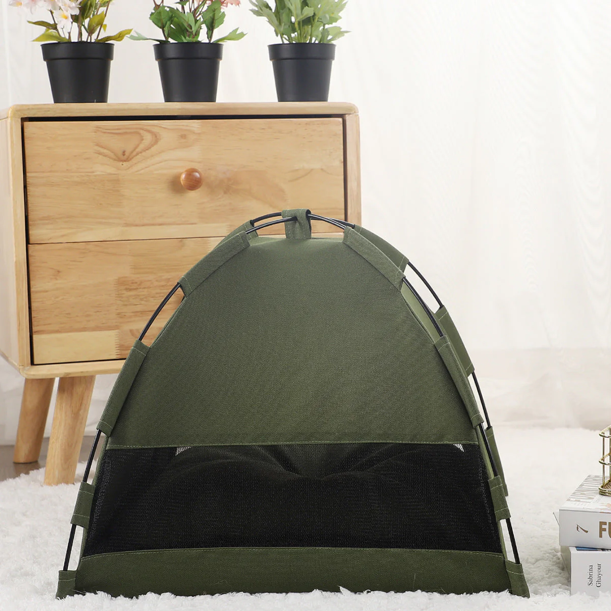 Foldable Cooling Tent Cat Bed - Image 4